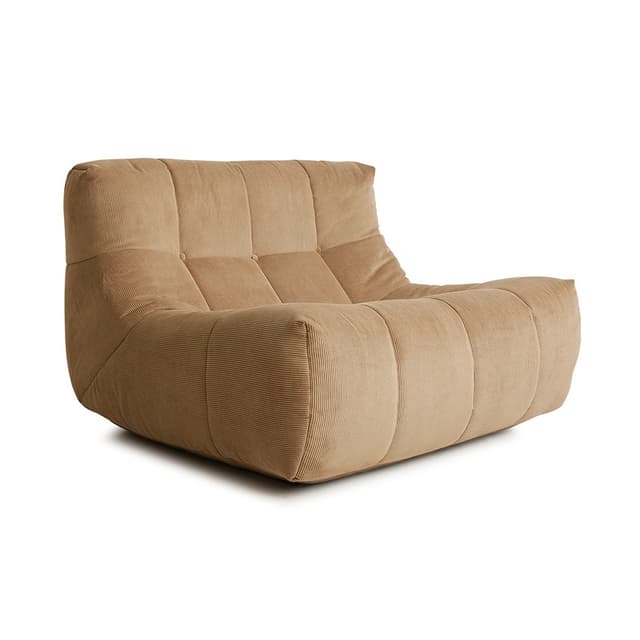Lazy Lounge Lounge Sessel Corduroy Rippe Braun