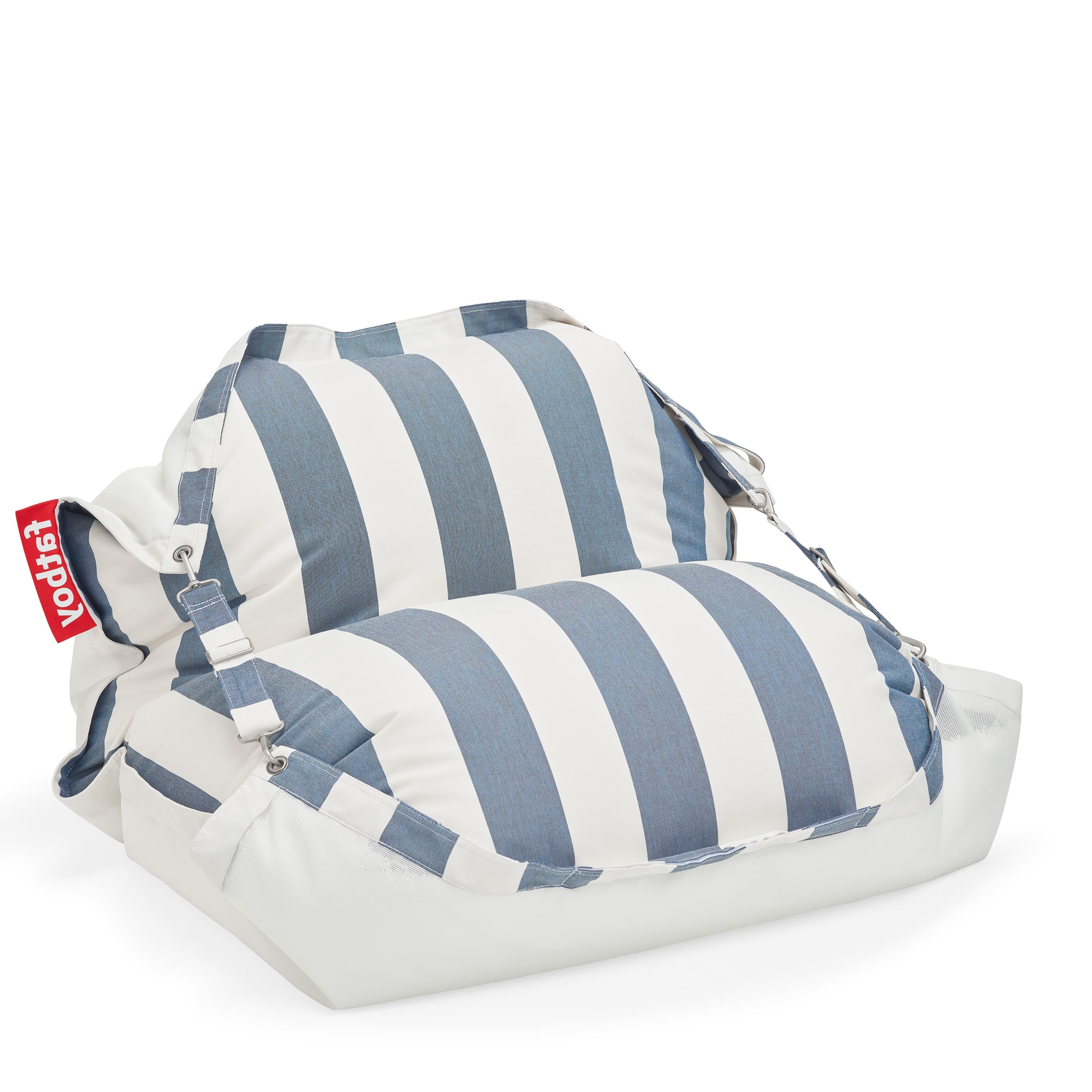 Original Floatzac Sittpuff Streifen Ozeanblau