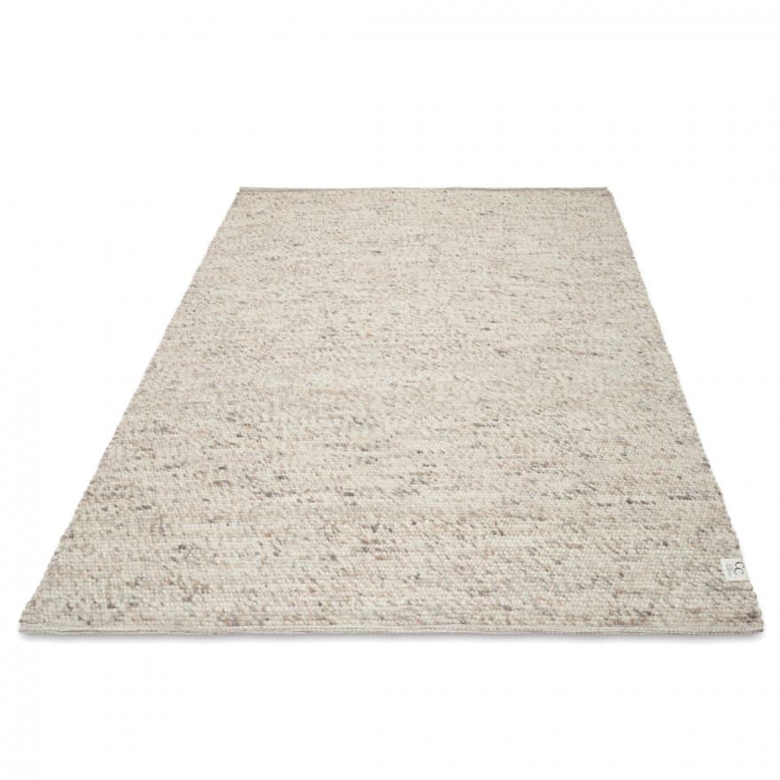 Merino Wollteppich Naturbeige 200x300