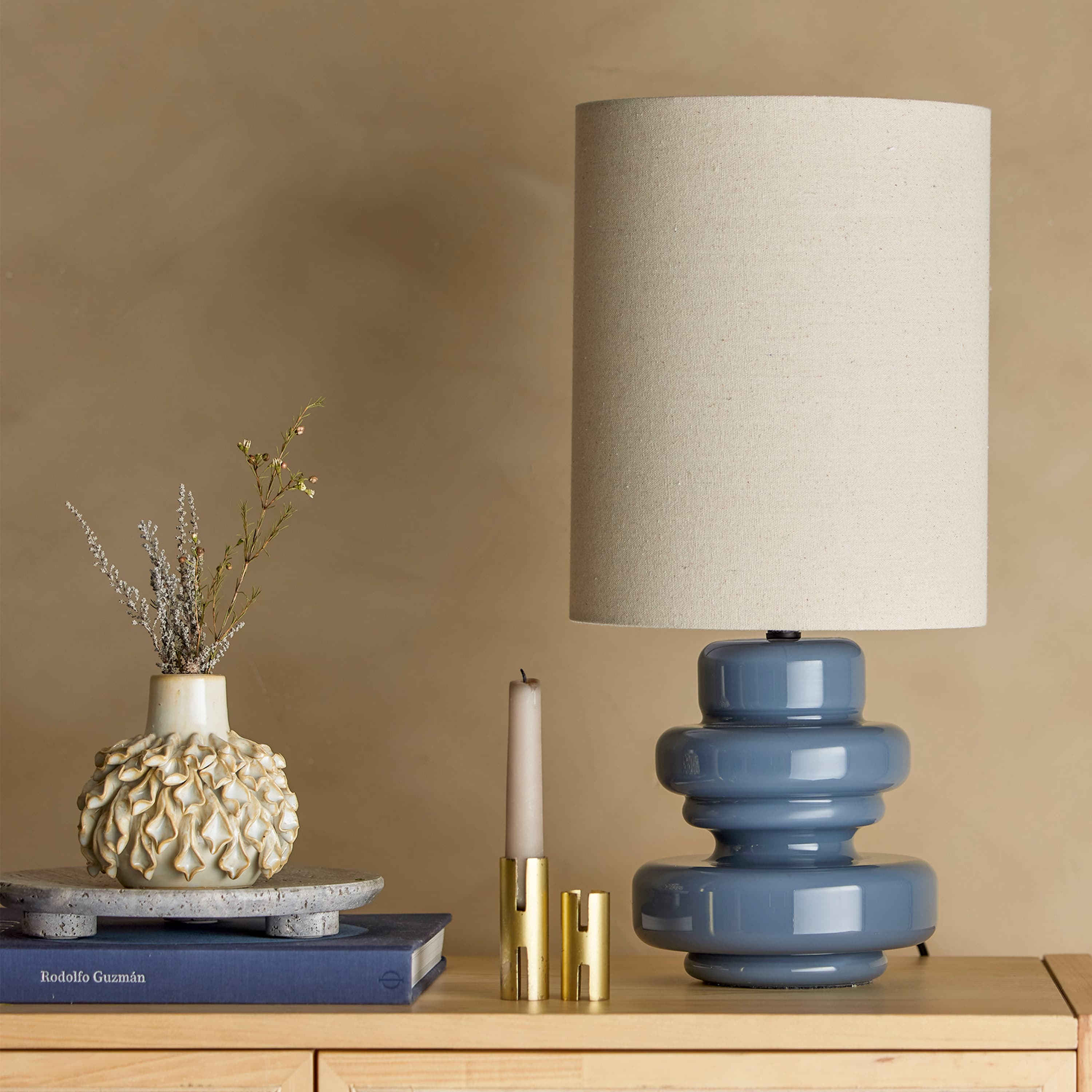 Fabiola Tischlampe Blau