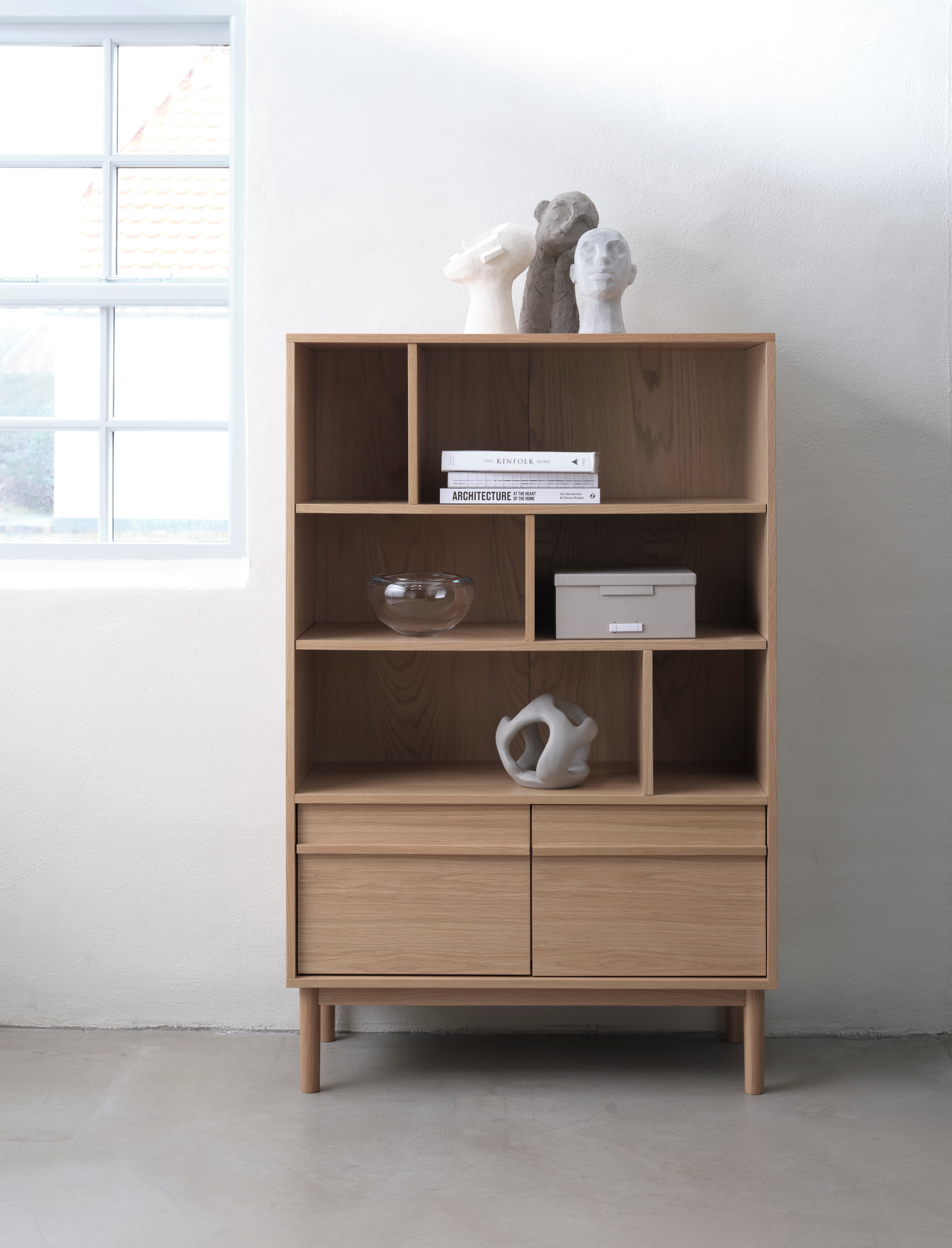 Andrea Bücherregal Natural Oak 140cm