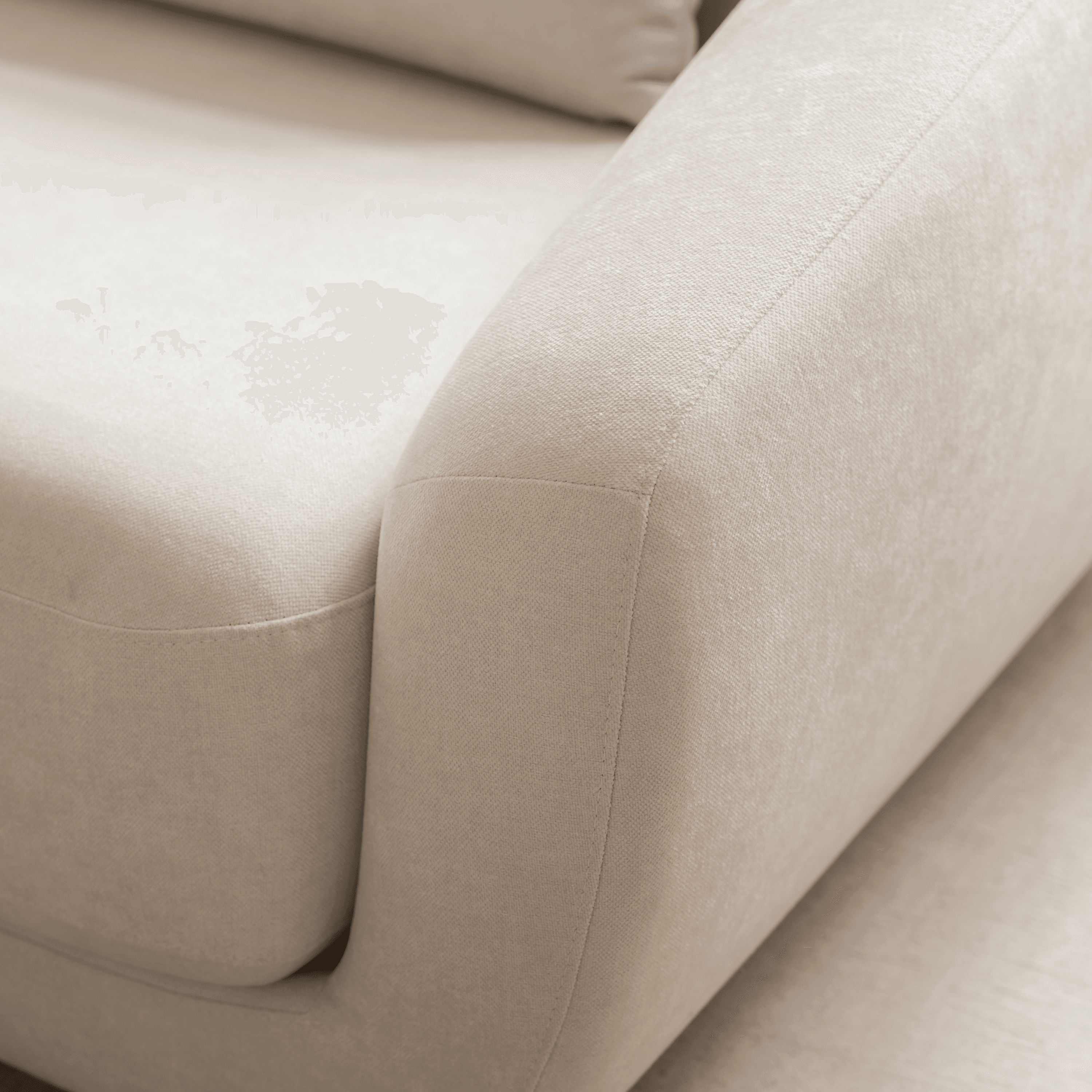 Alba 3-seater Sofa Beige 258cm