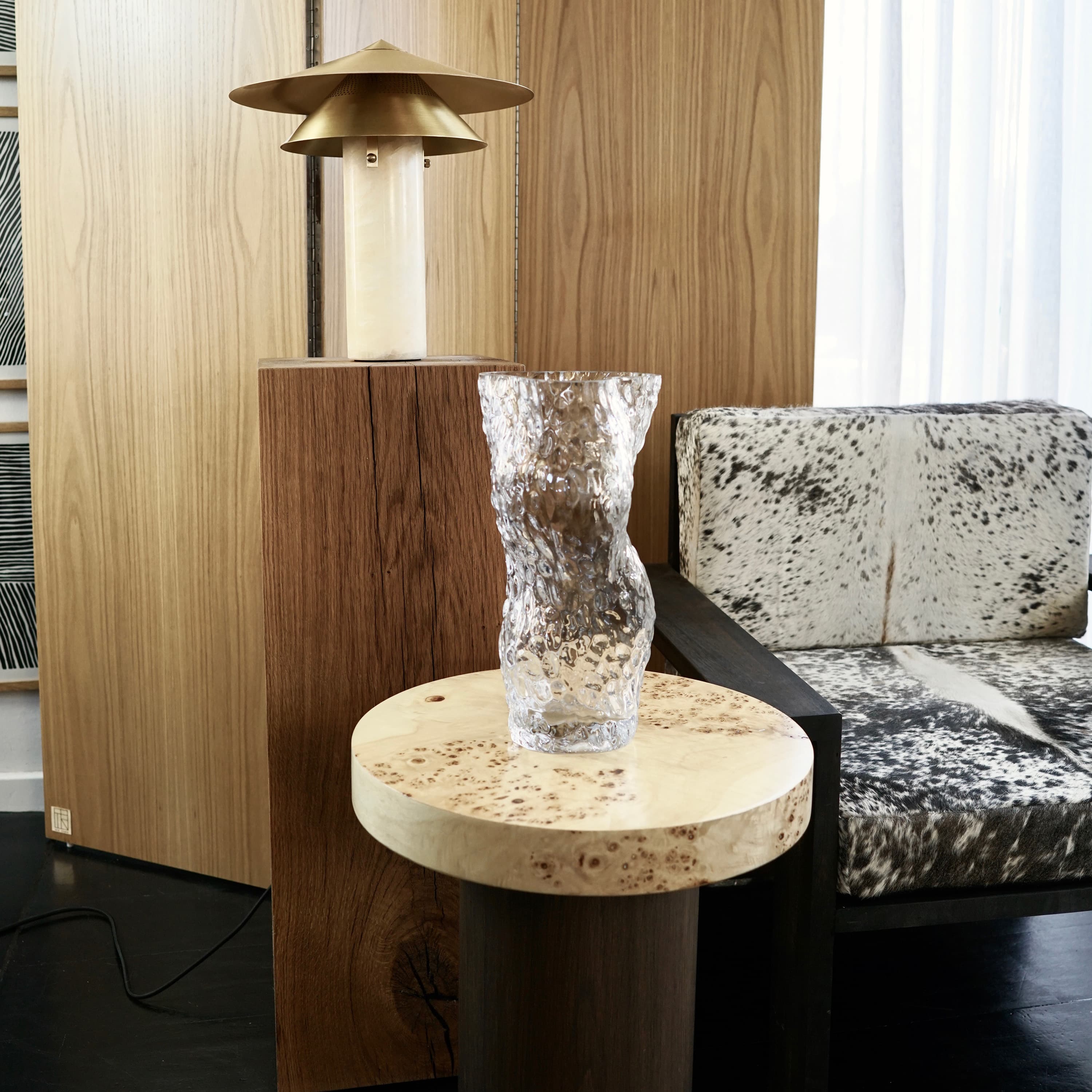 Ostrea Rock Glass Vase Clear 30cm