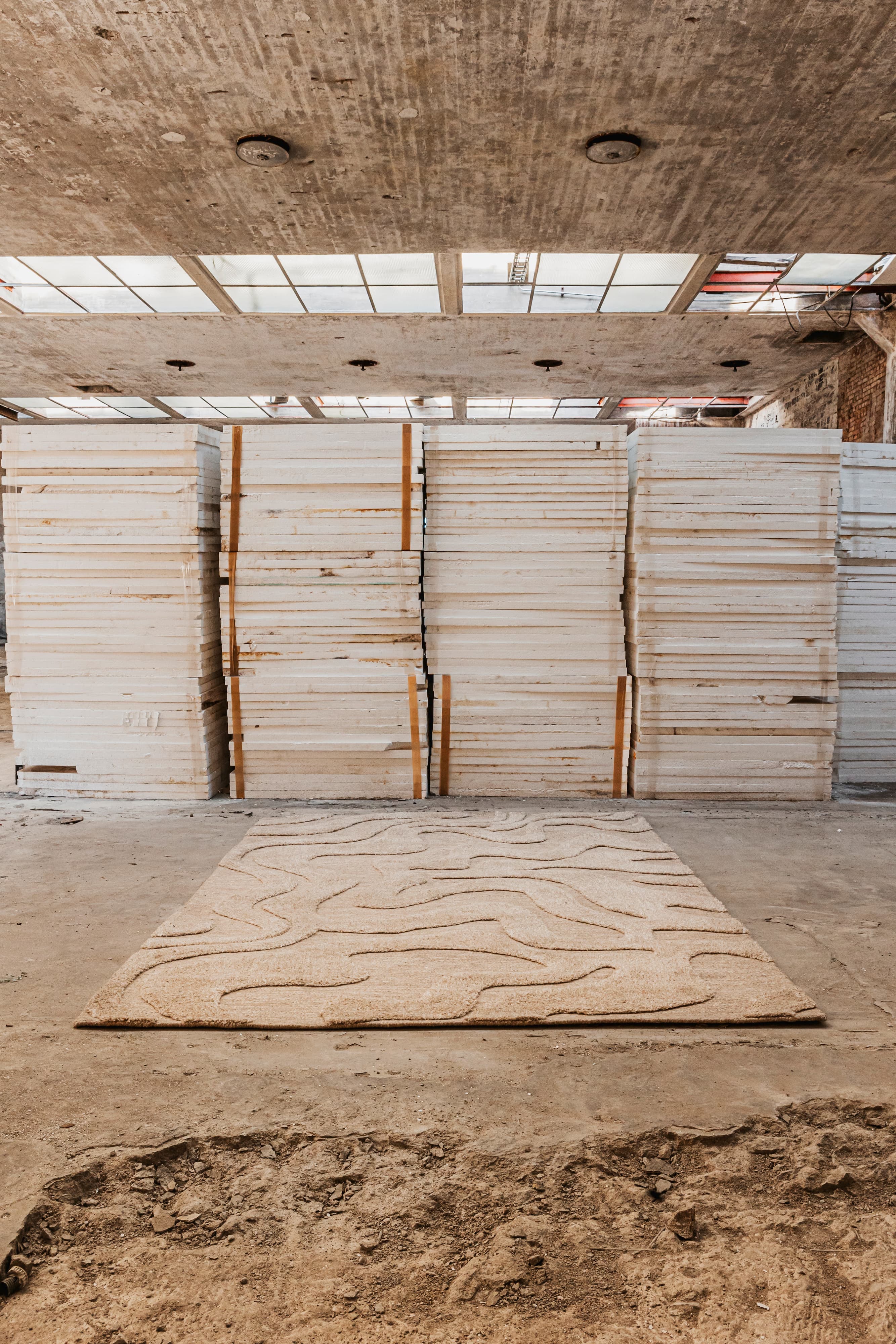 Norlander Wollteppich Beige/Melange 250x350