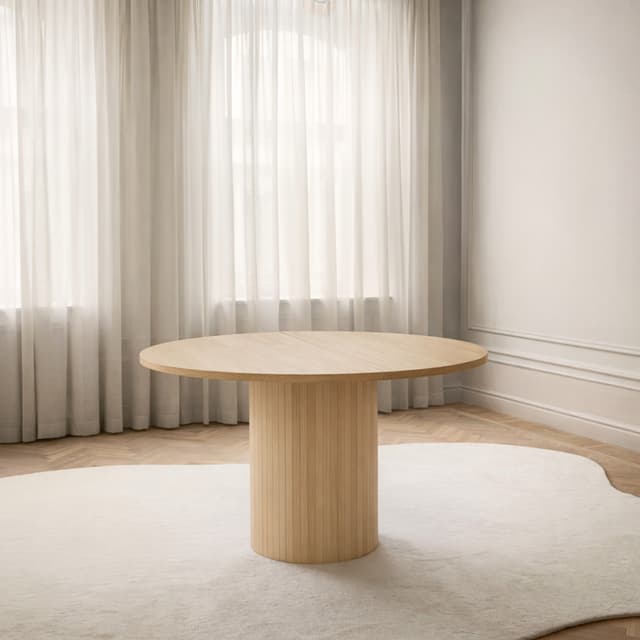 Bauer Dining Table Oiled Oak Ø130+50
