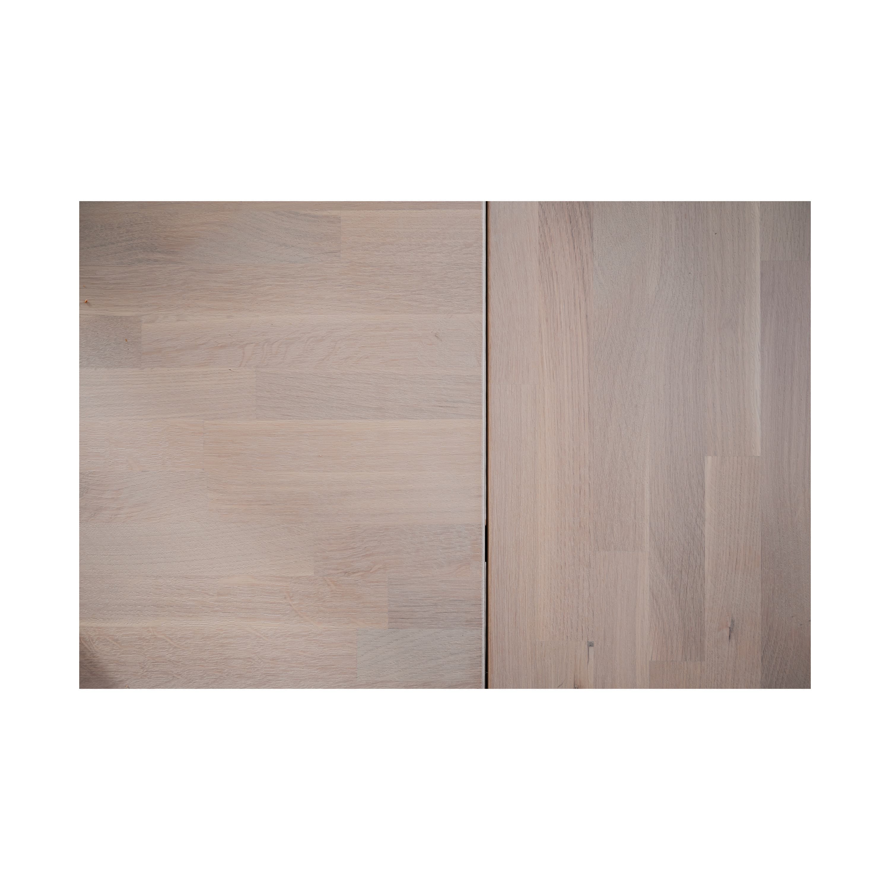 Clapperton Ansteckplatte Weiß pigmentierte Eiche 45x95
