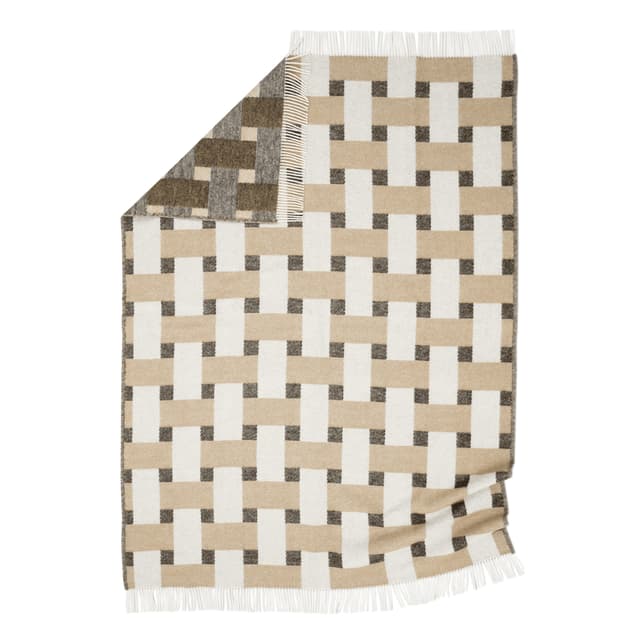 Weave Wollteppich Beige