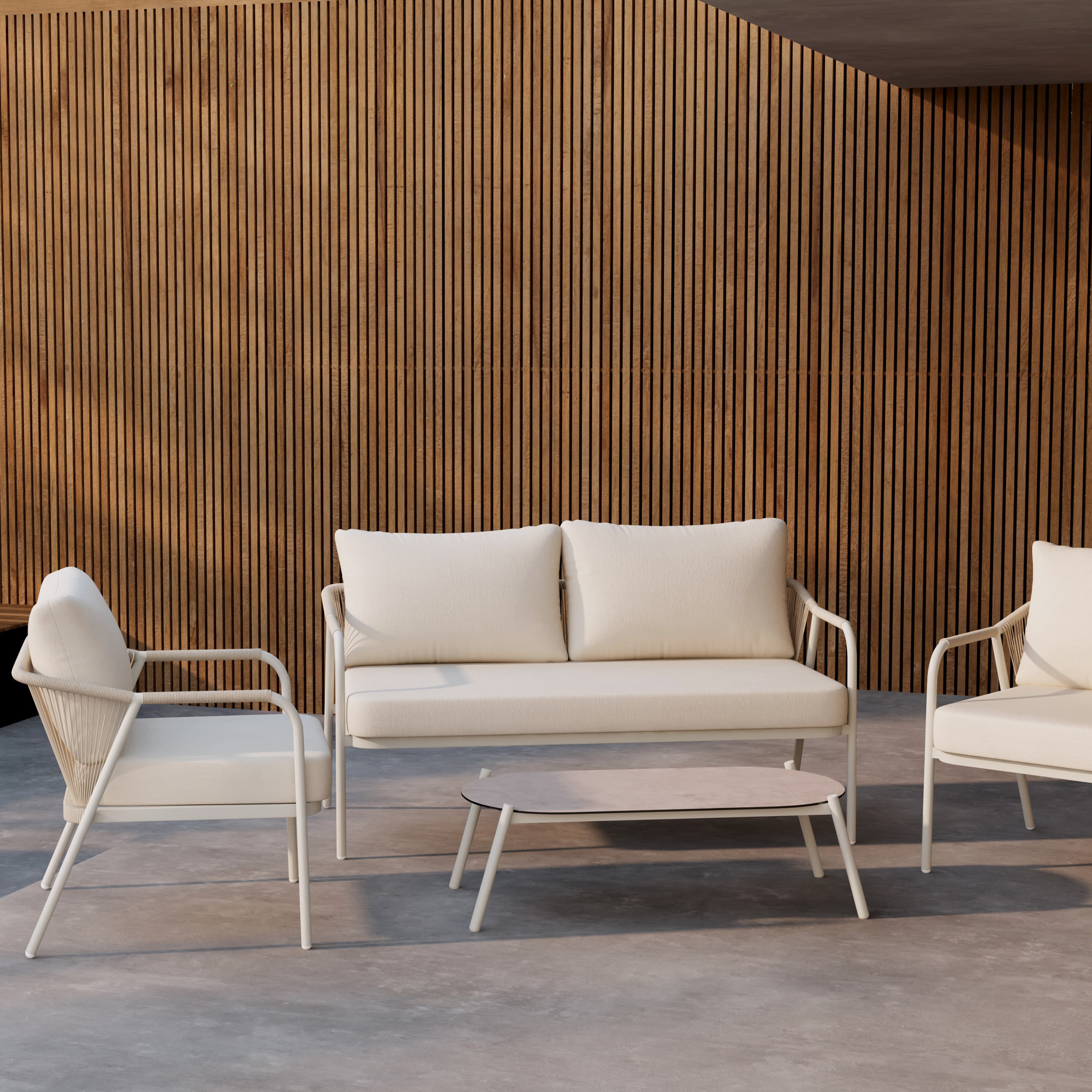Sicily Loungeset Beige/Beige