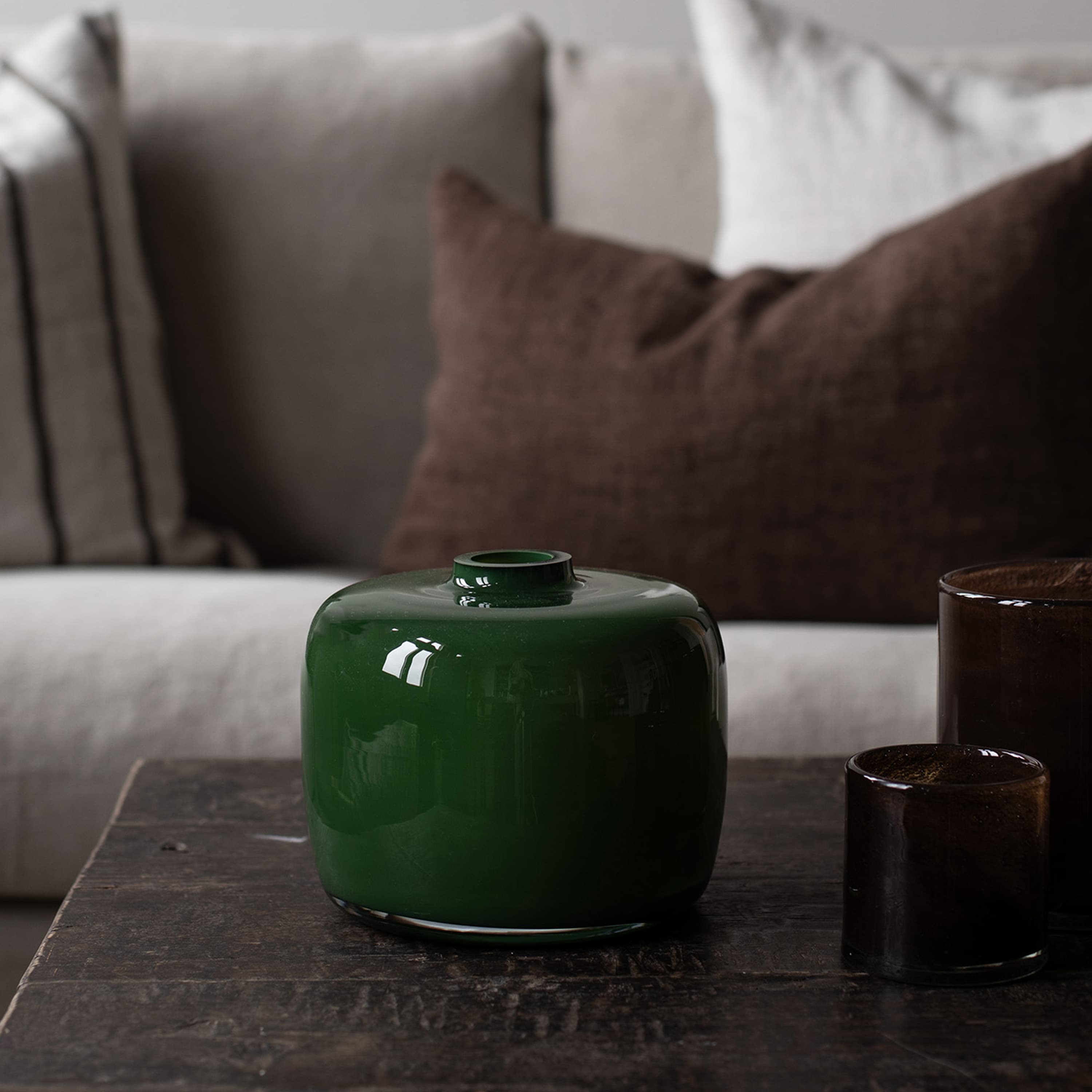 Verona Vase Grün Breit