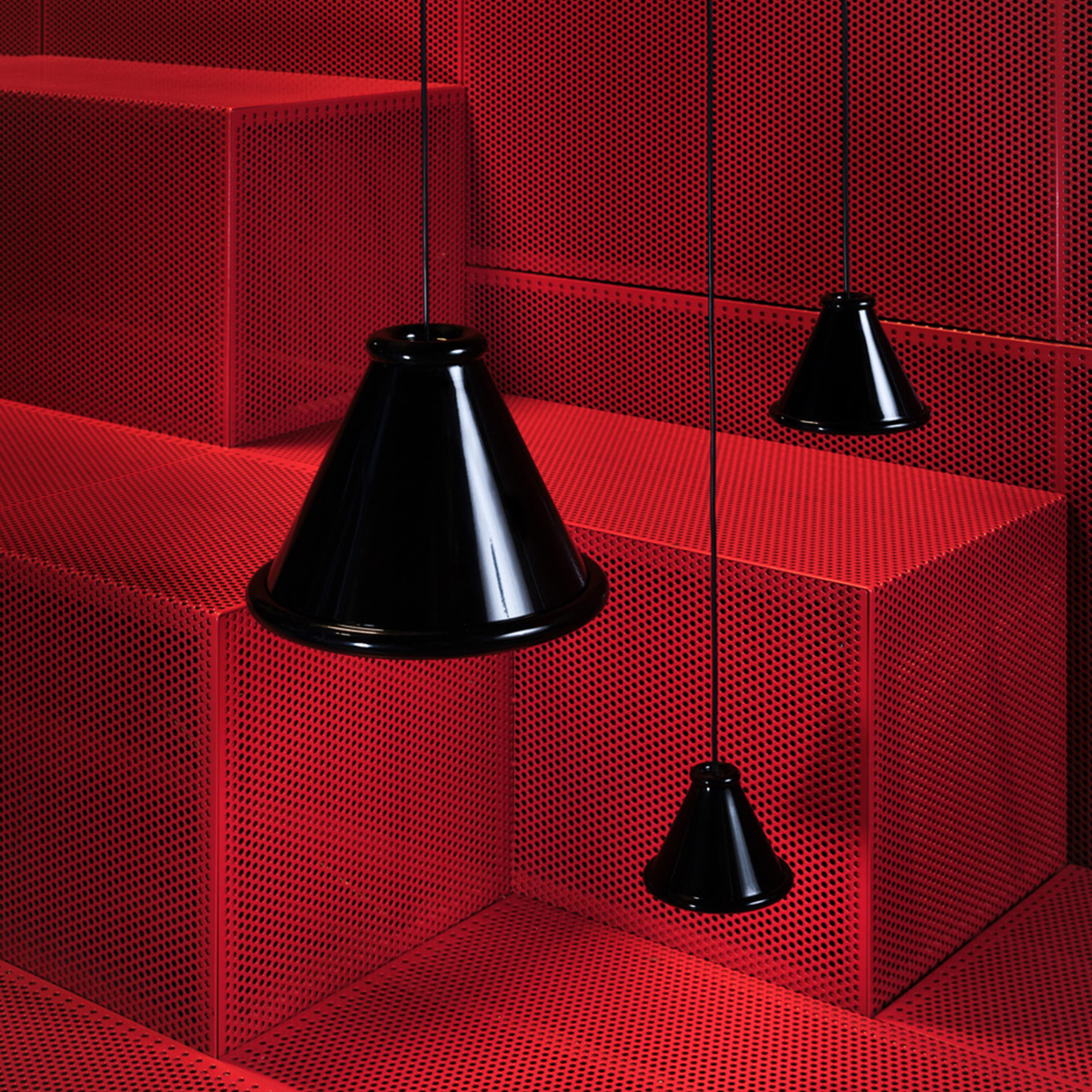 Belle Deckenleuchte Glossy Black Ø15