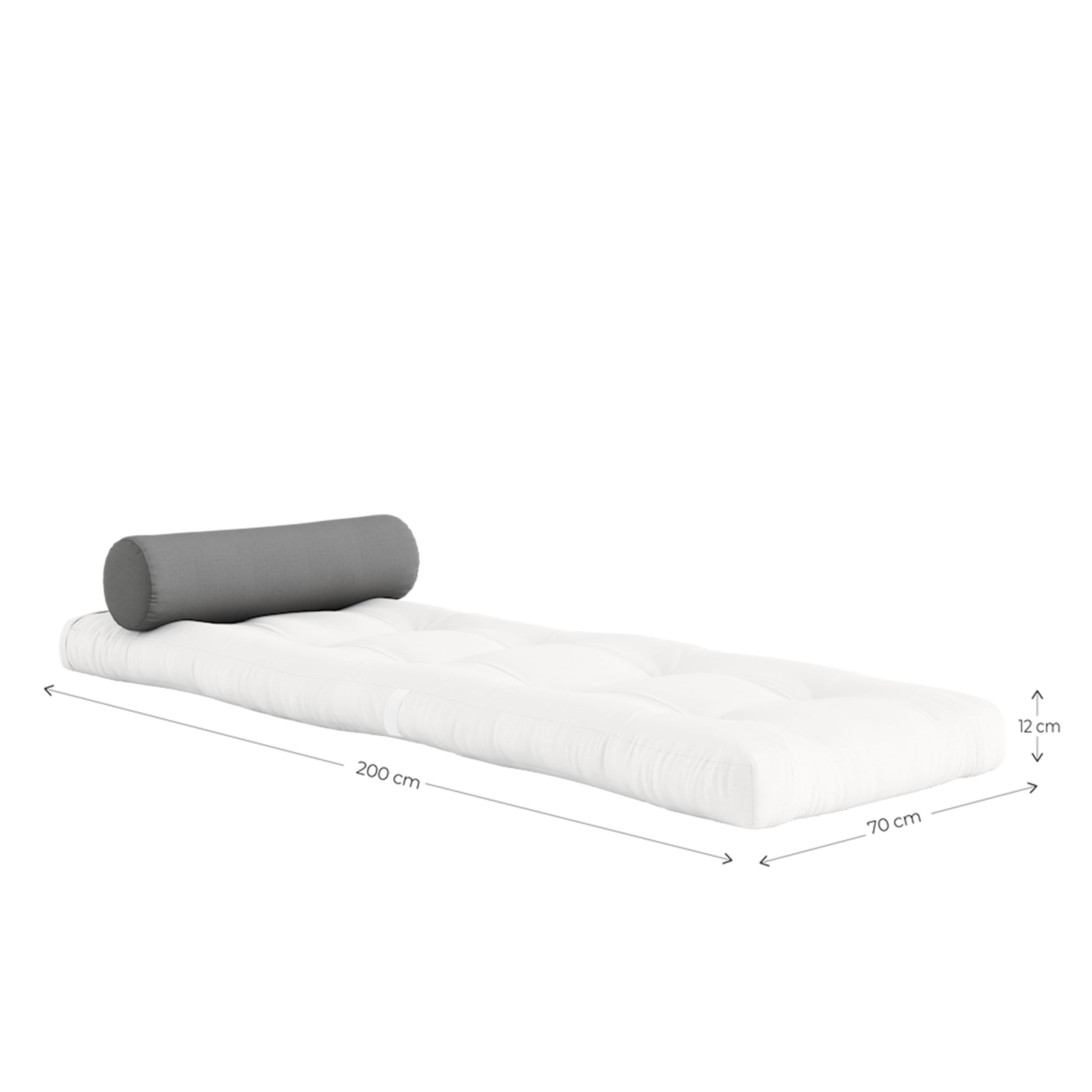 Wrap Out Lounger Mattress White 70cm