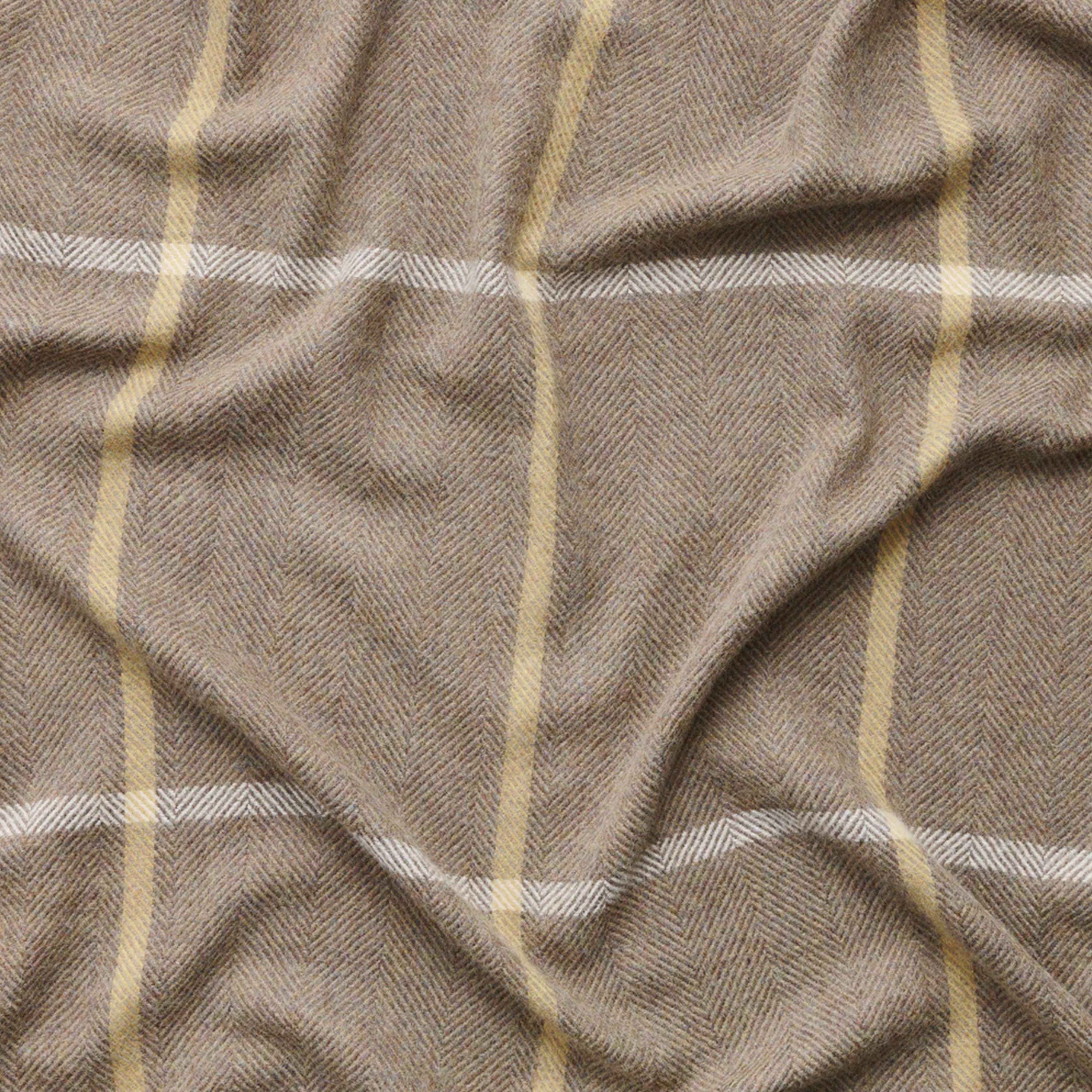 Princess Alpaka-Plaid Sage Beige