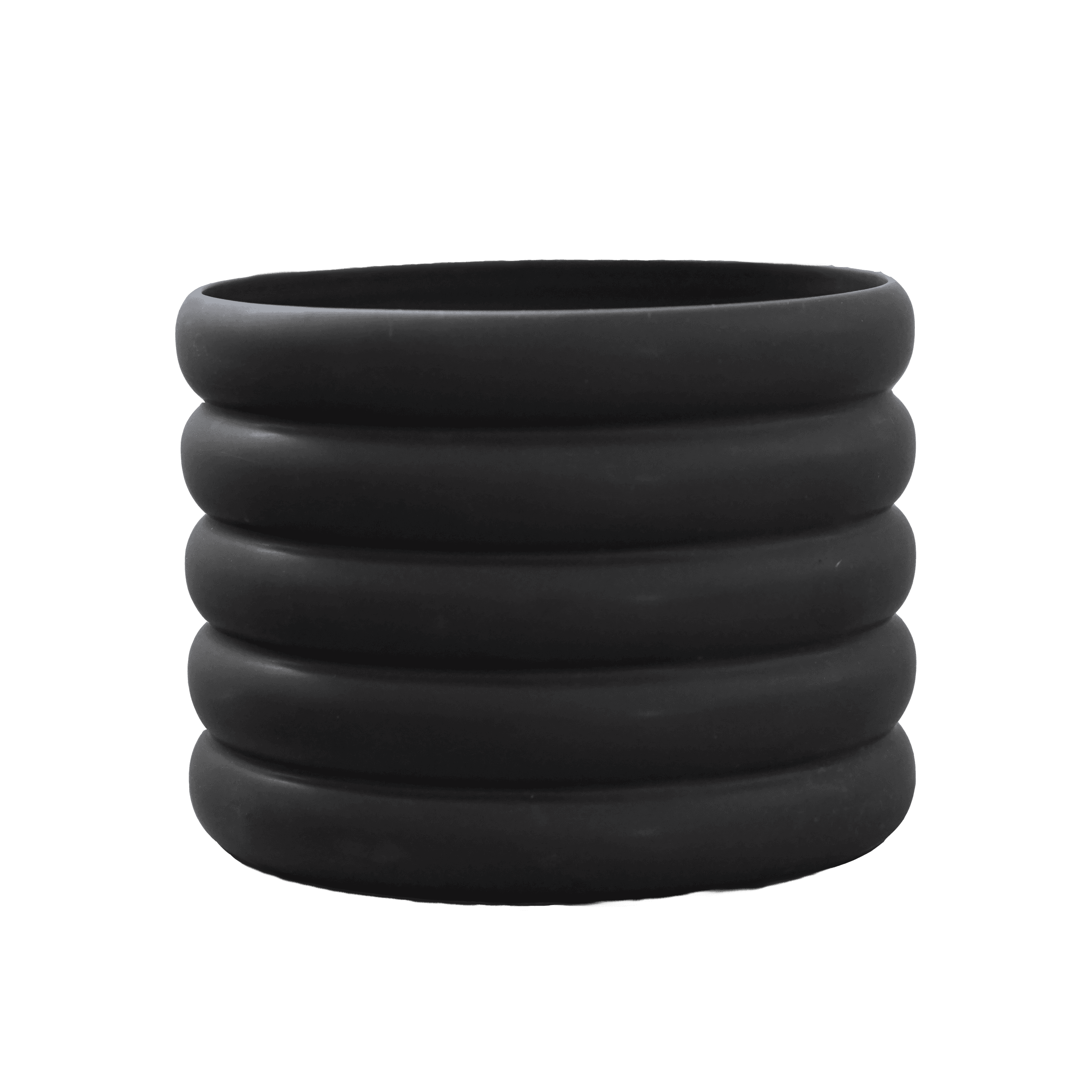 Mud Blumentopf Schwarz Groß