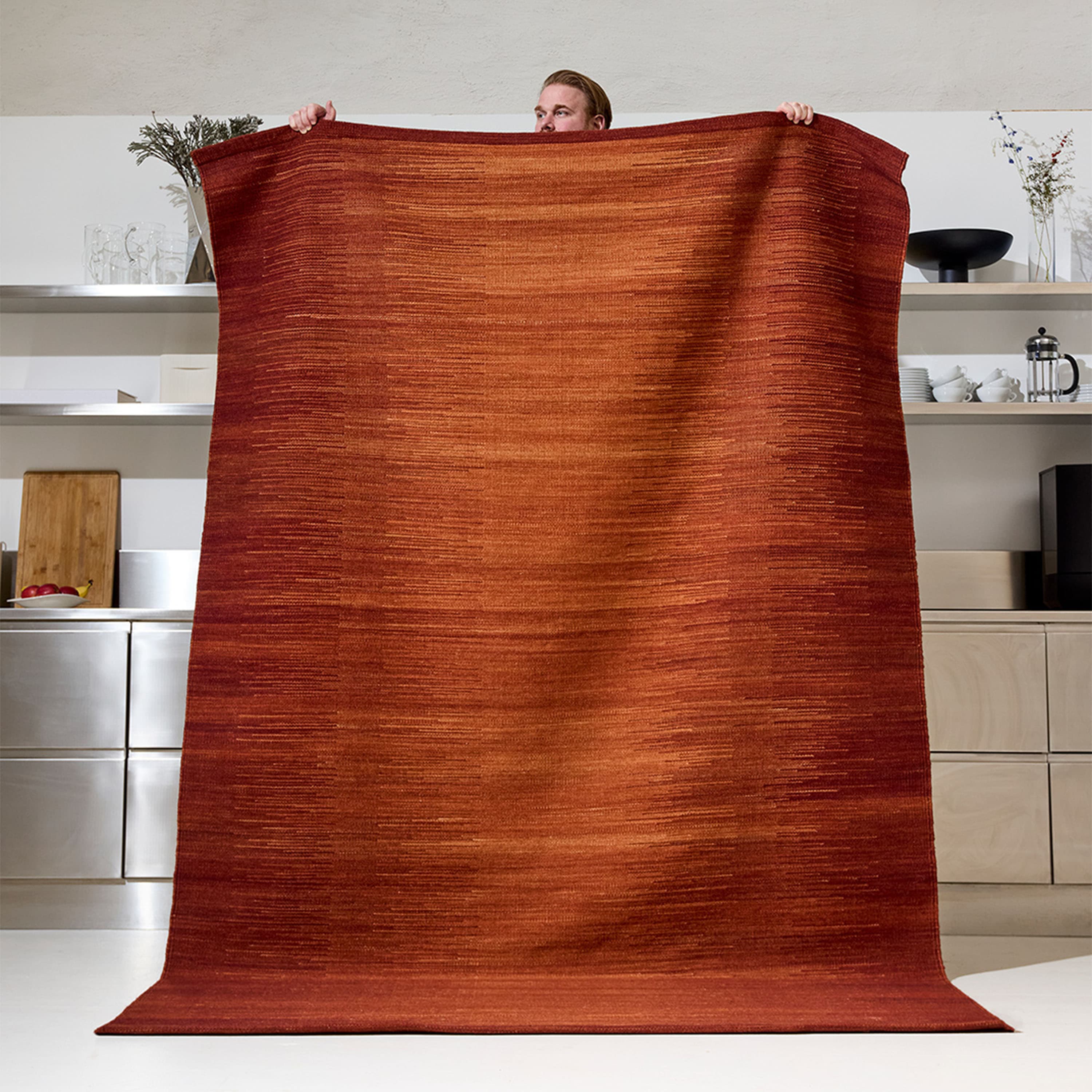 Tapti Wollteppich Rust 230x320