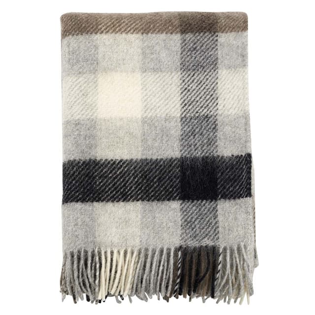 Gotland Wolldecke Multi Grau