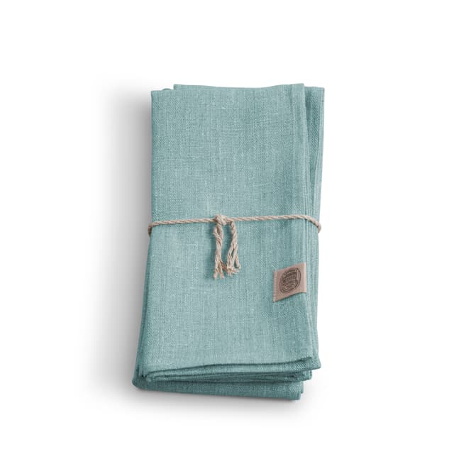 Klassische Servietten Leinen Ice Blue 4er-Pack