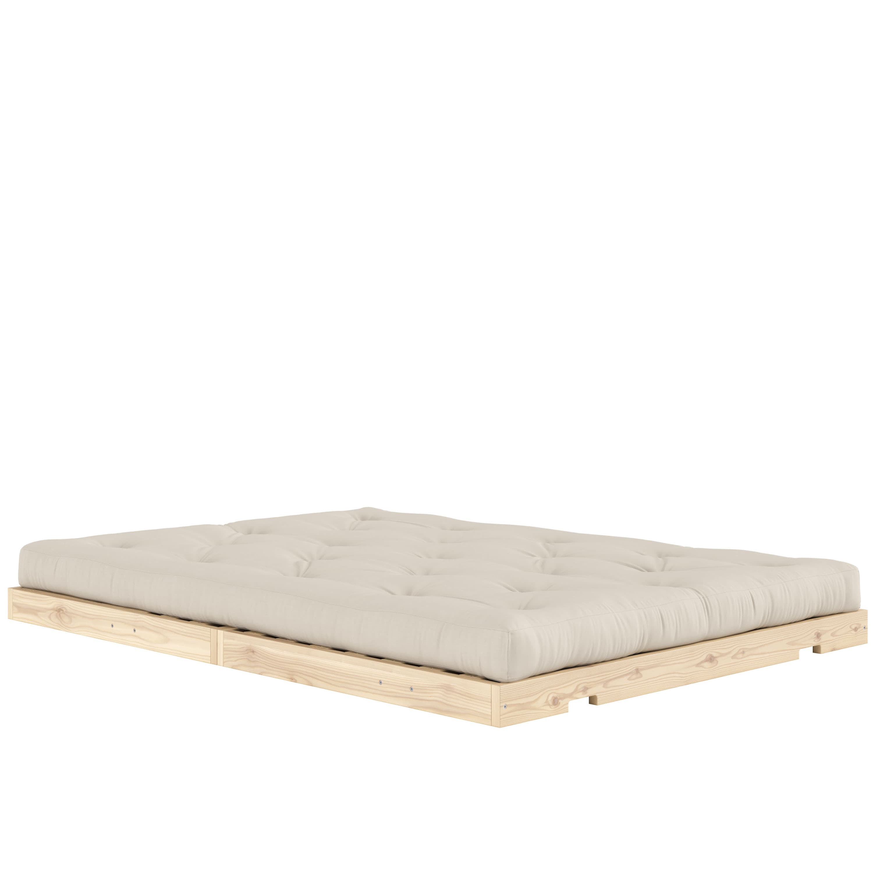 Flip Schlafsofa Raw mit Matratze Beige 140x200