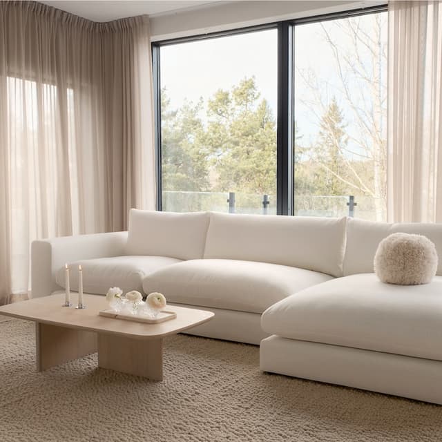 Capri 1.5-seater Chaise Module Left Armrest White 142x155