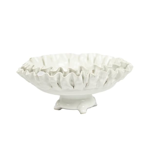 Claudine Bowl in Foot White Ø24