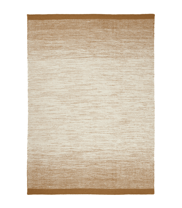 Lule Woll-/Baumwollteppich Ocker 170x240