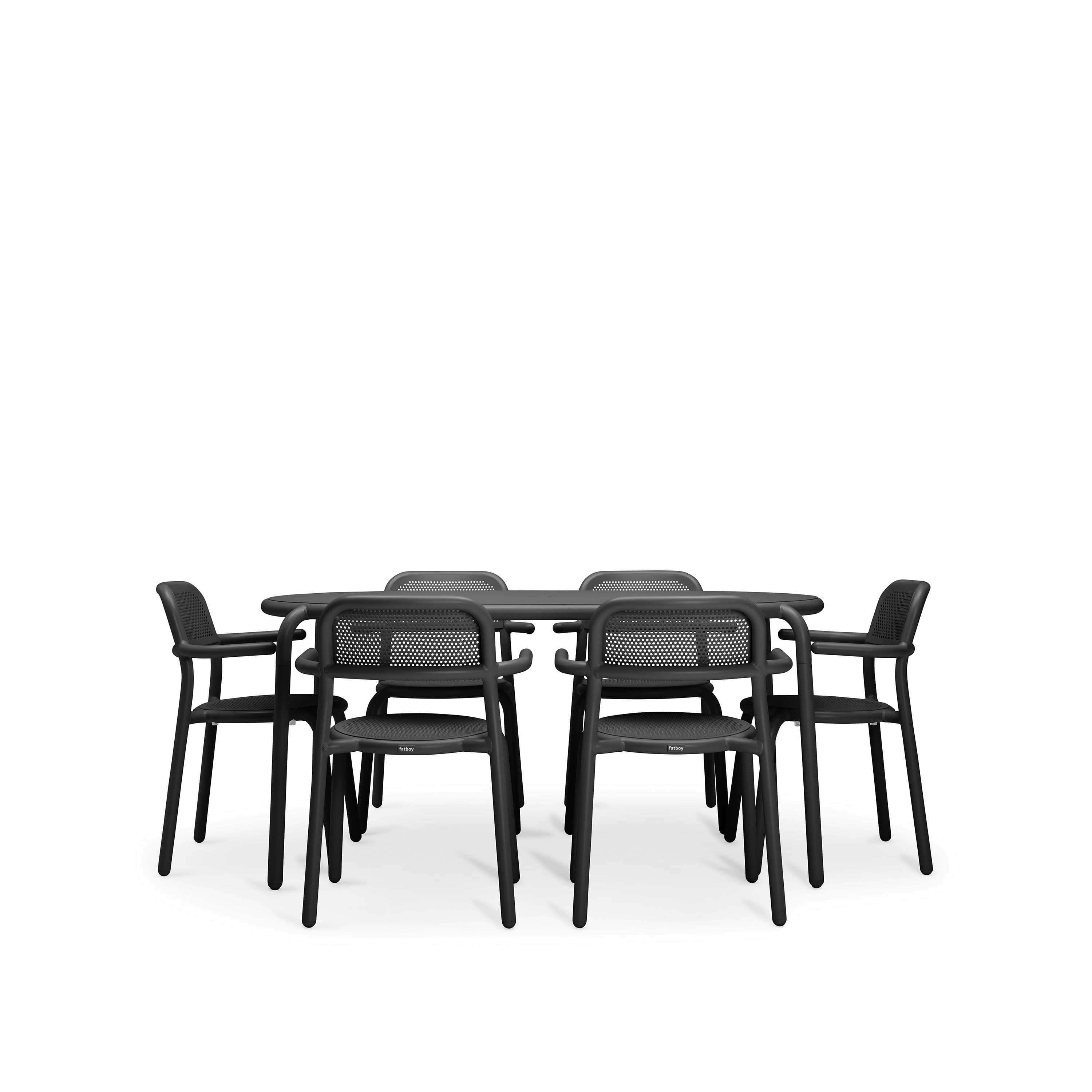 Toni Tavolo Dining Table Anthracite 160cm