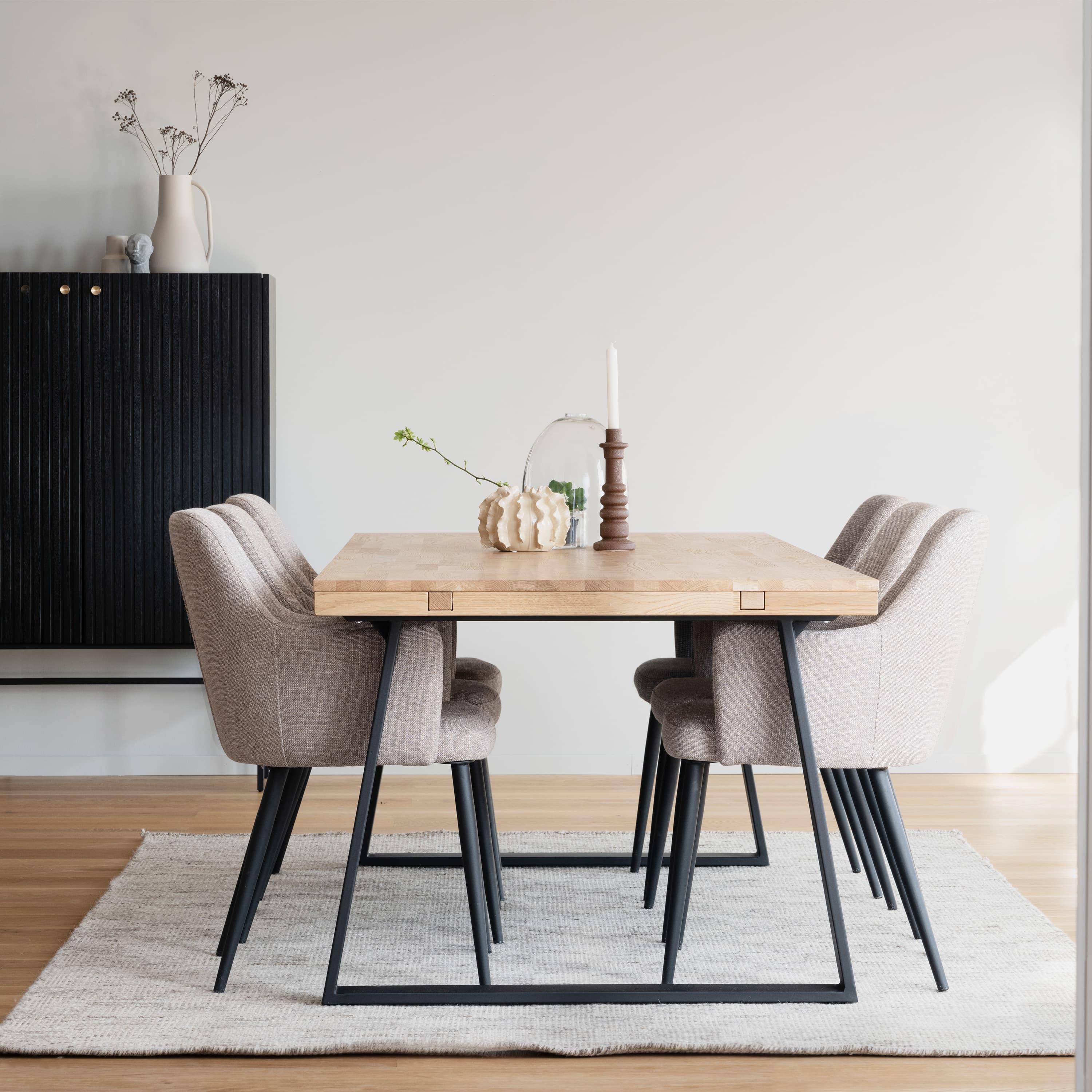Halifax Schrank Schwarz 100cm