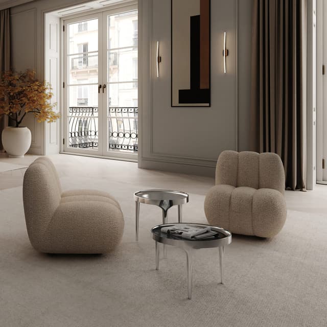 Toe Lounge Chair Smoked Sand