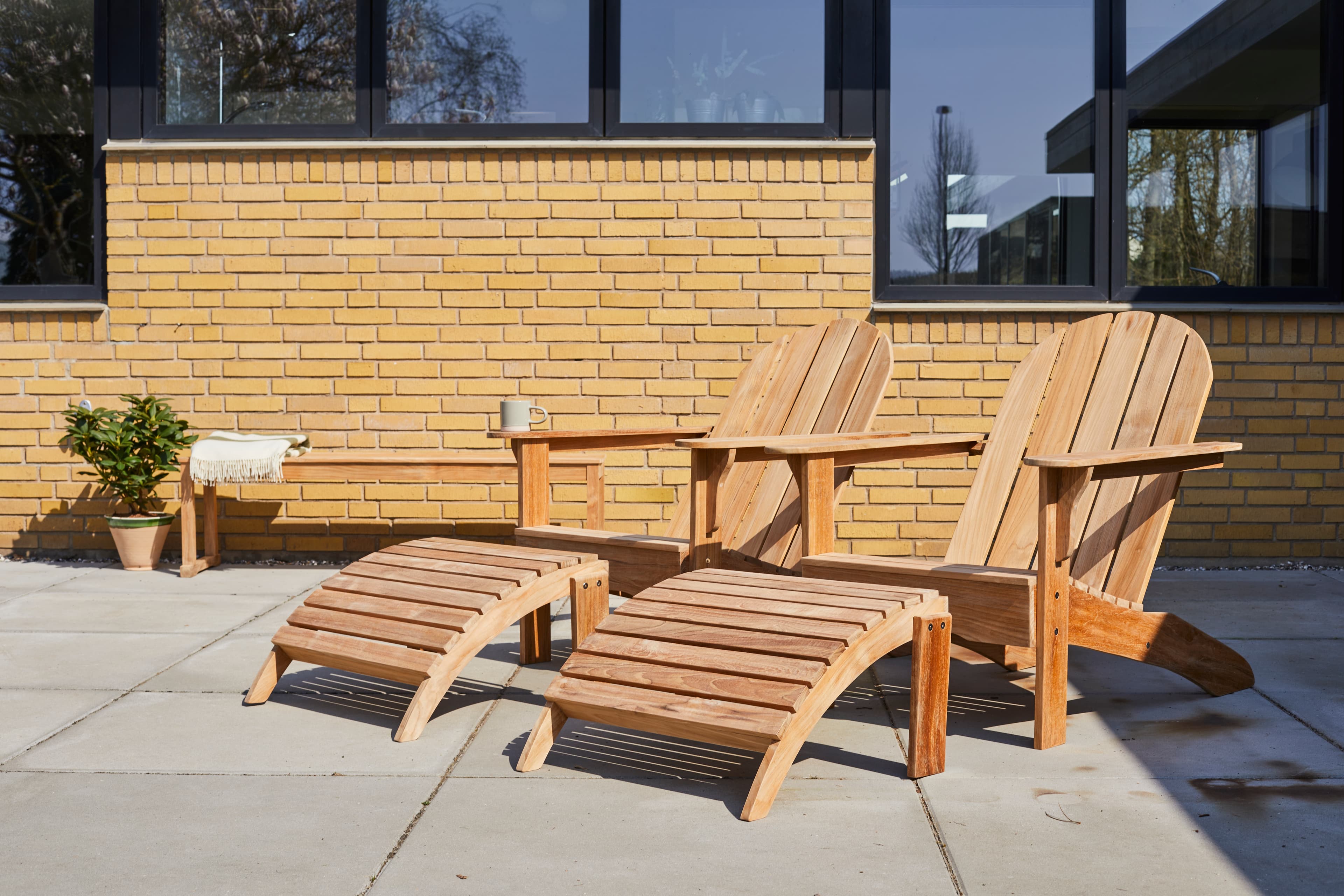 Adirondack Footstool Teak