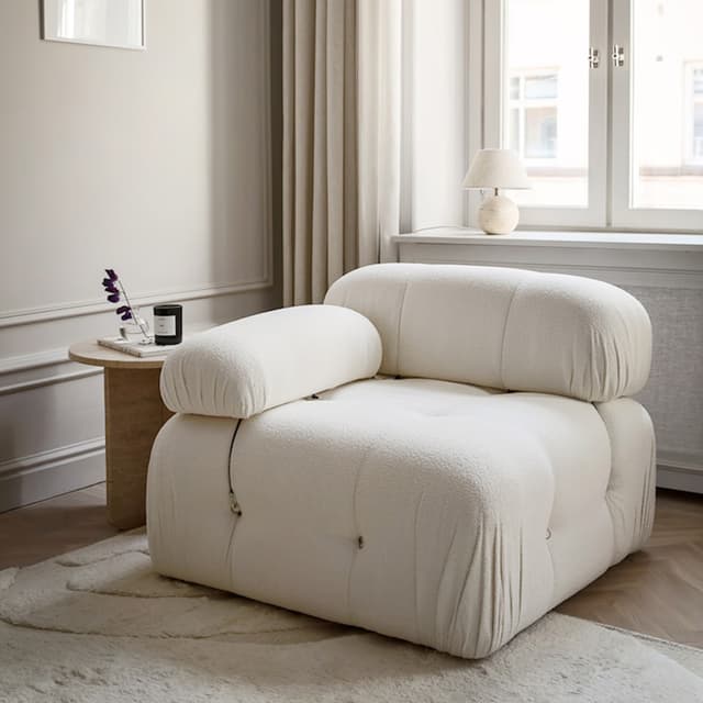 Blanca Linkes Modul White Bouclé