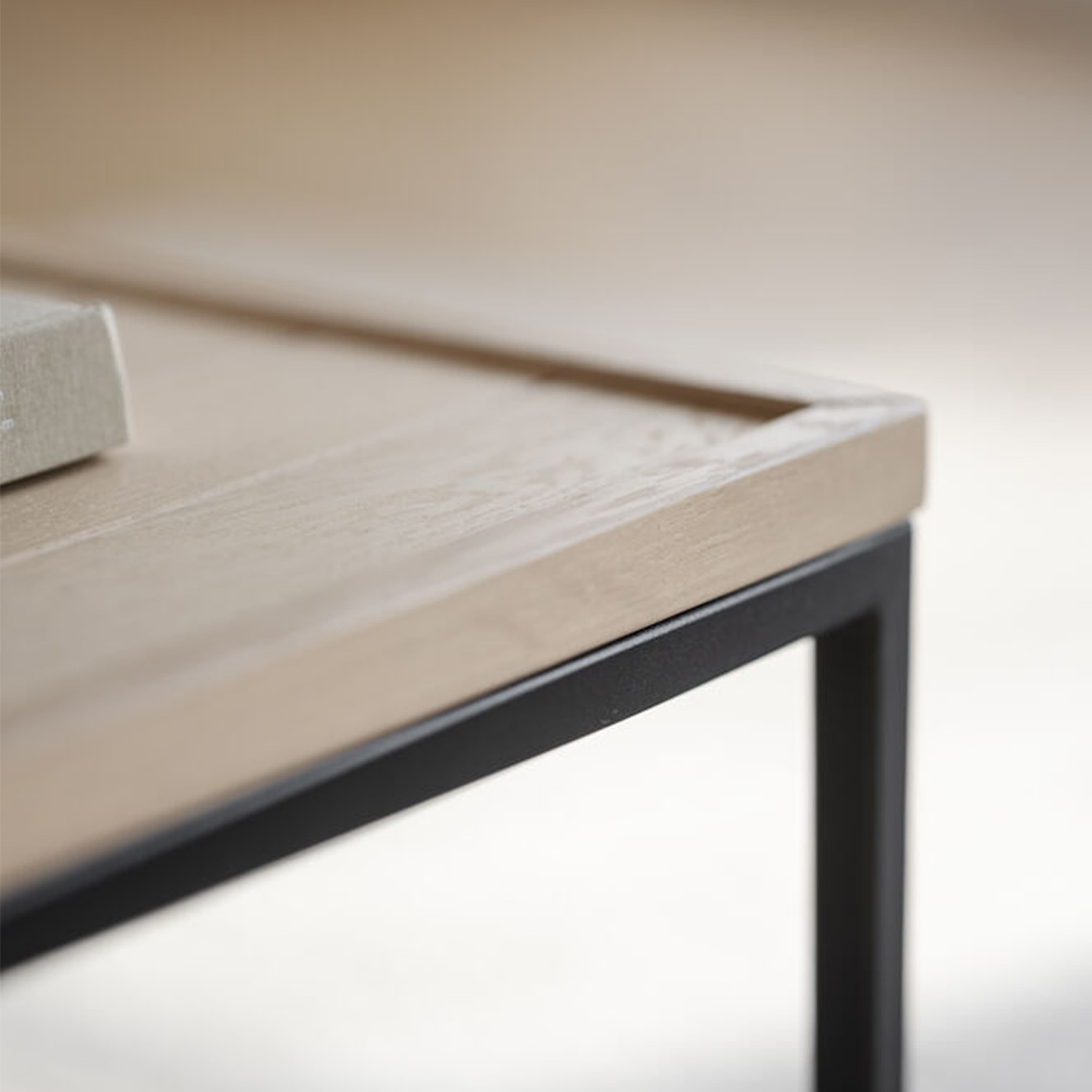 Deerfield Couchtisch Weiß pigmentiert 80 cm