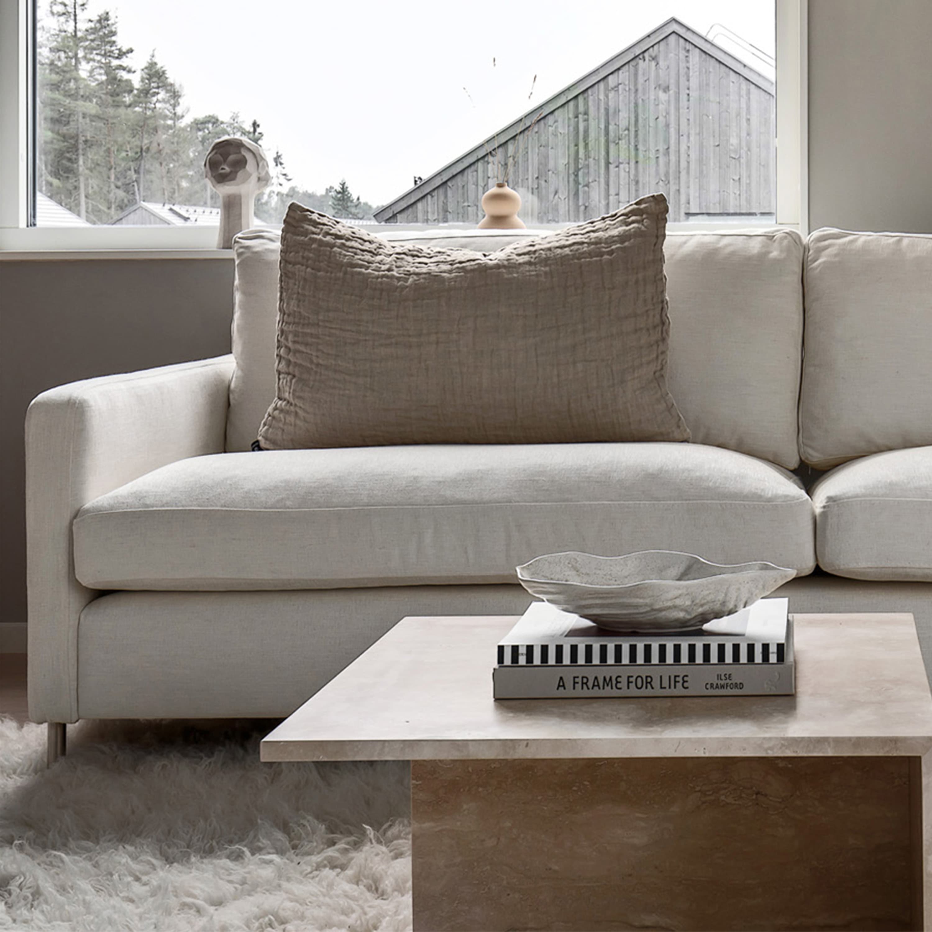 Åre 3-seater Sofa White 227cm