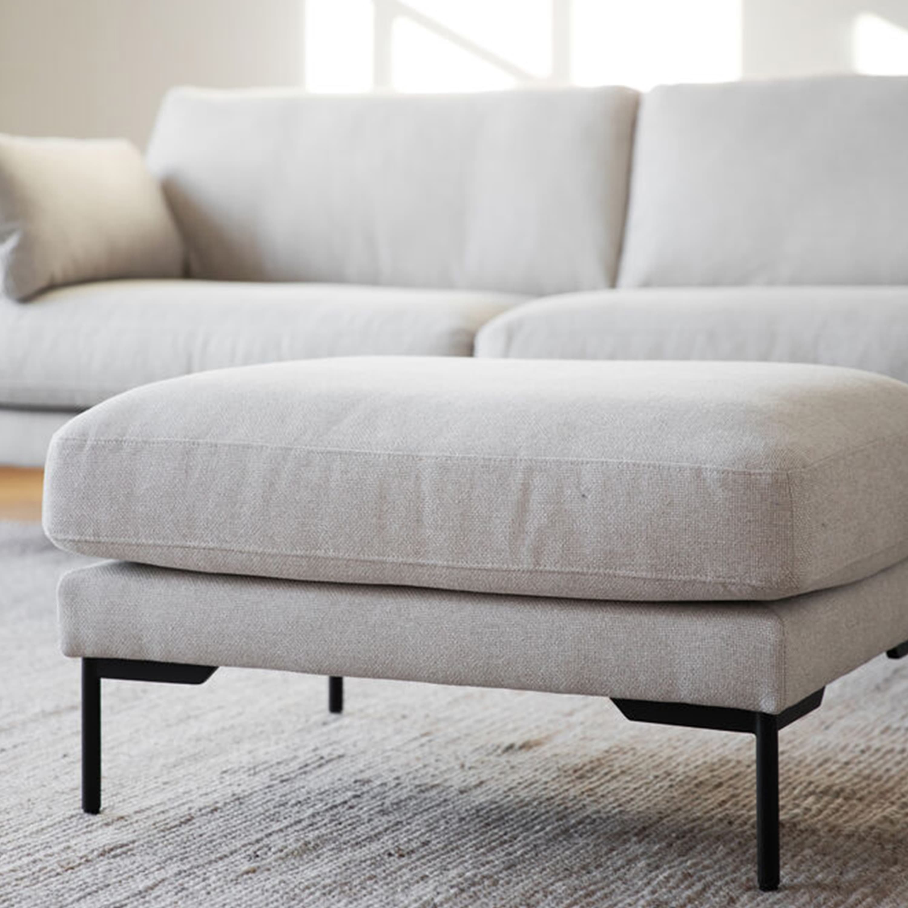 Corwin Footstool Beige
