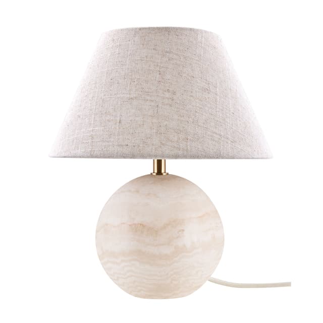 Castello Table lamp Beige travertine 35cm