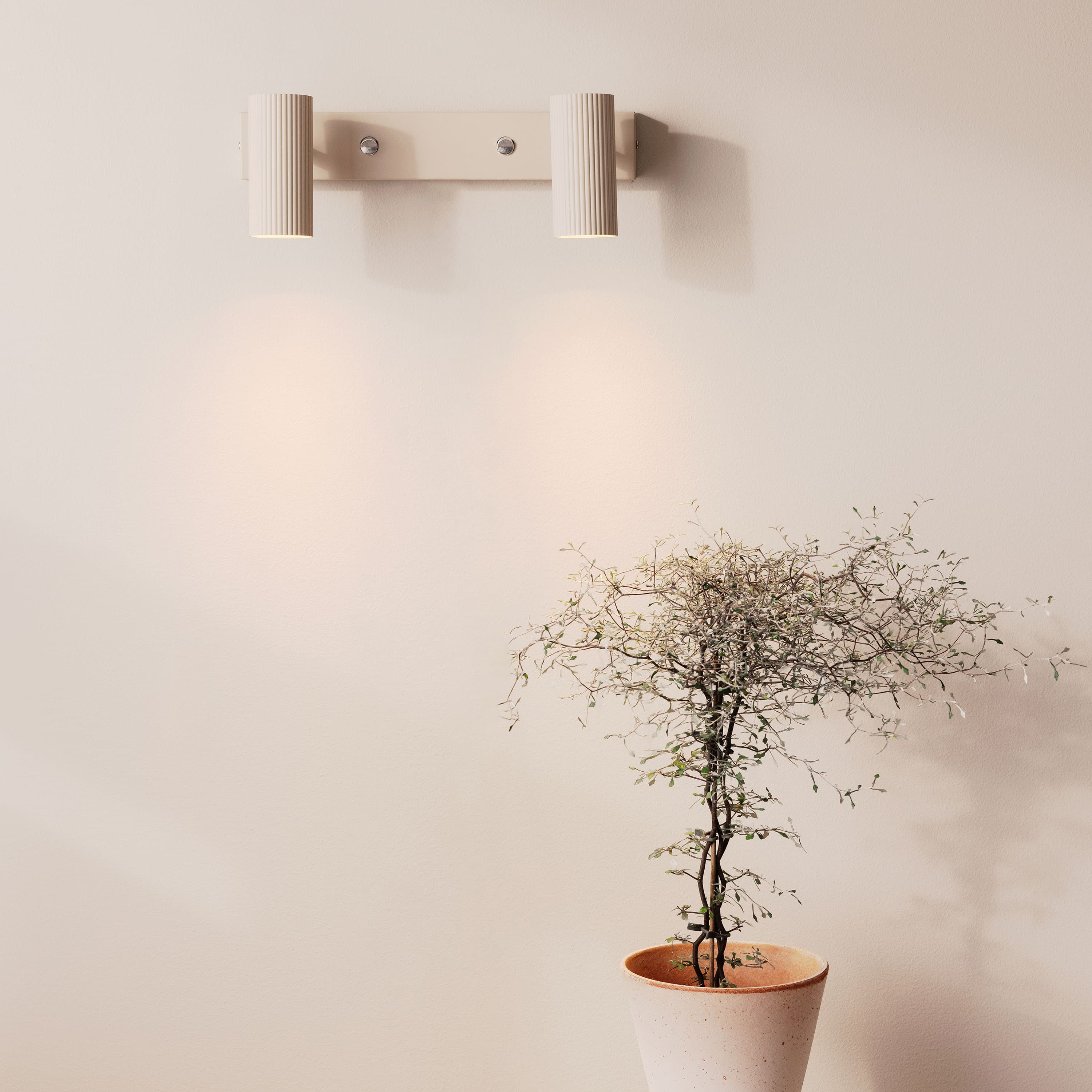 Hubble Wandleuchte Beige 2