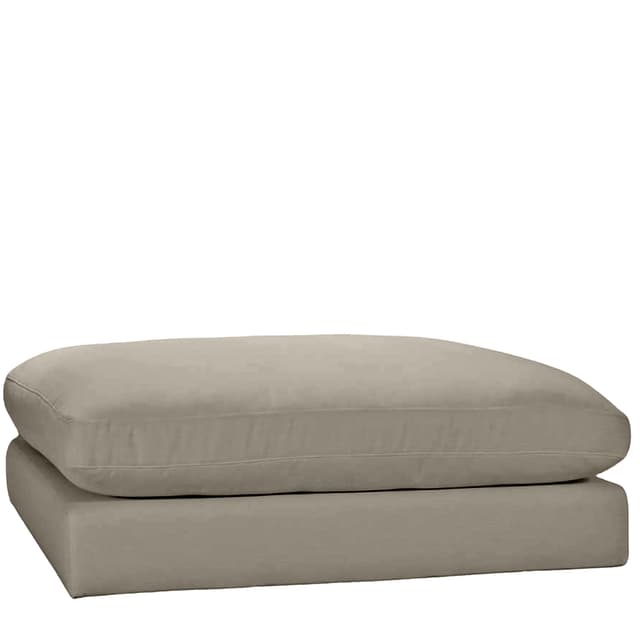Capri Footstool Taupe 120x115