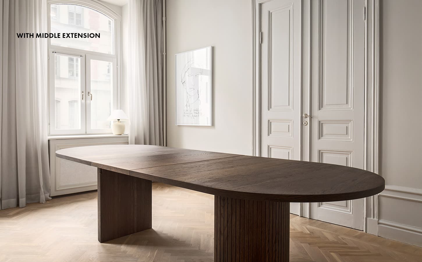 Bauer Esstisch Braun Gebeizt 220+50+50