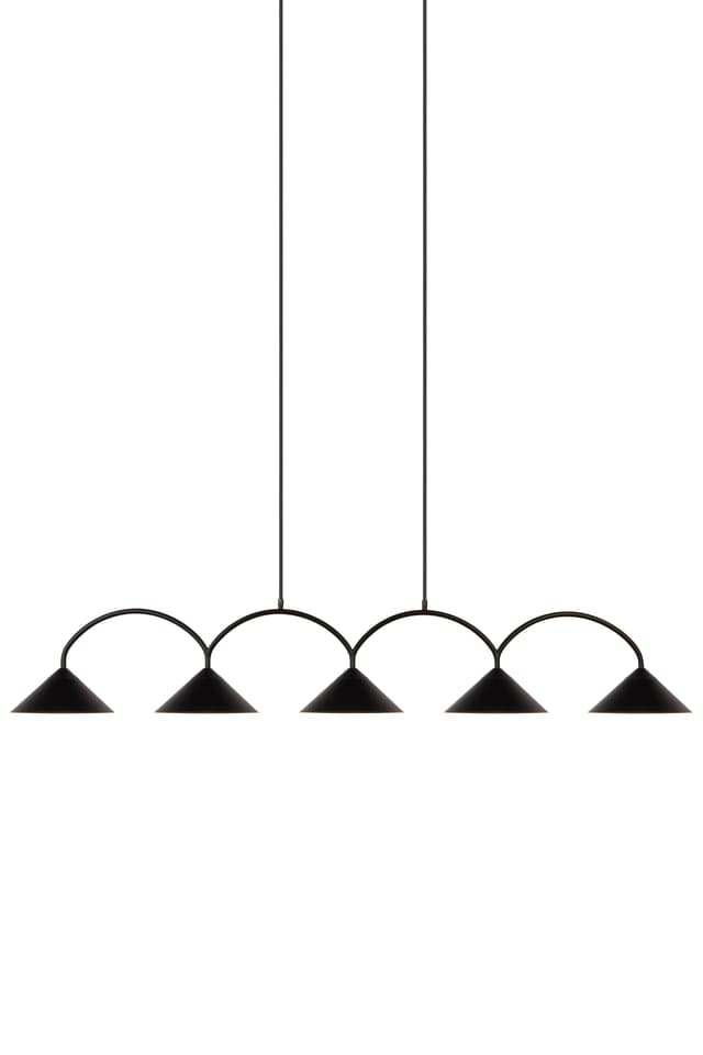 Curve Schwarze Deckenlampe 5