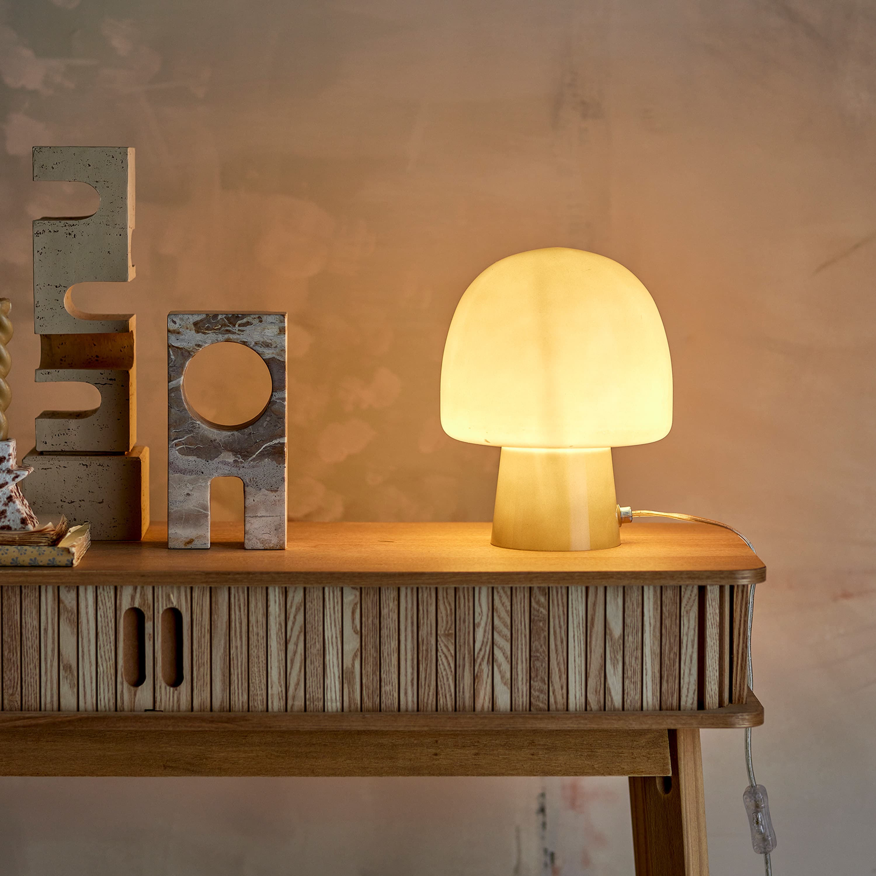 Paddy Table Lamp Glass Green