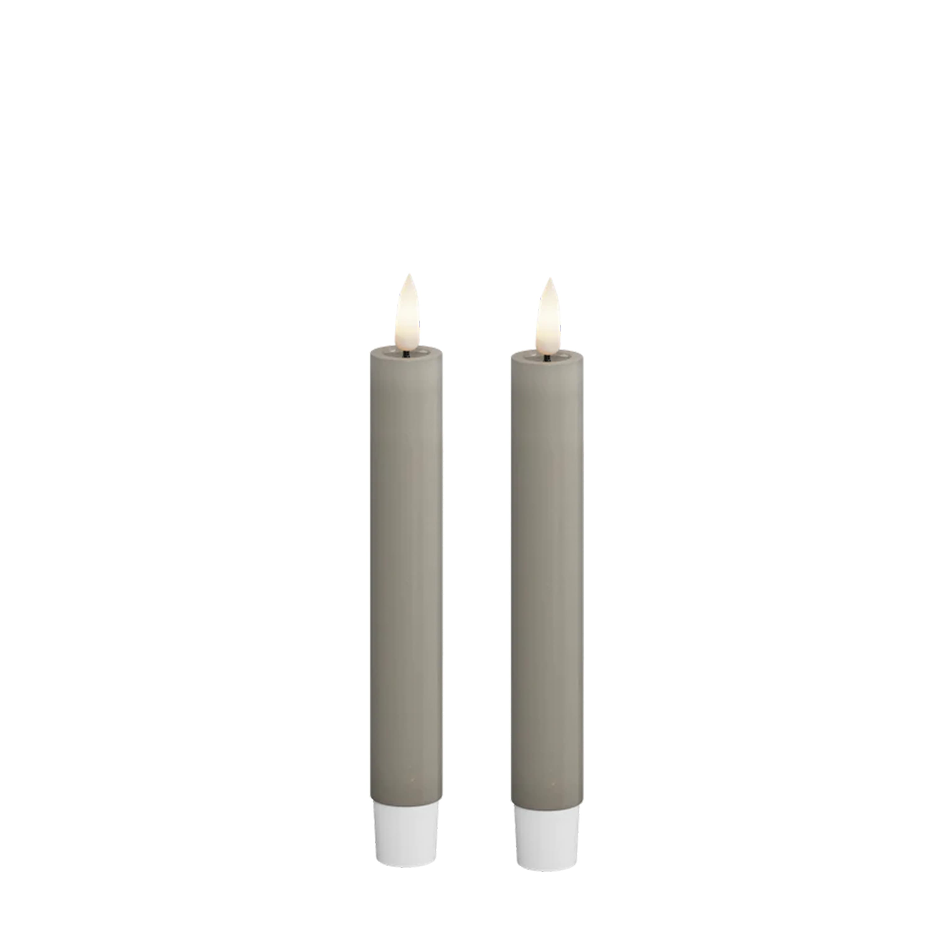 LED Candle Sand 15cm Set of 2
