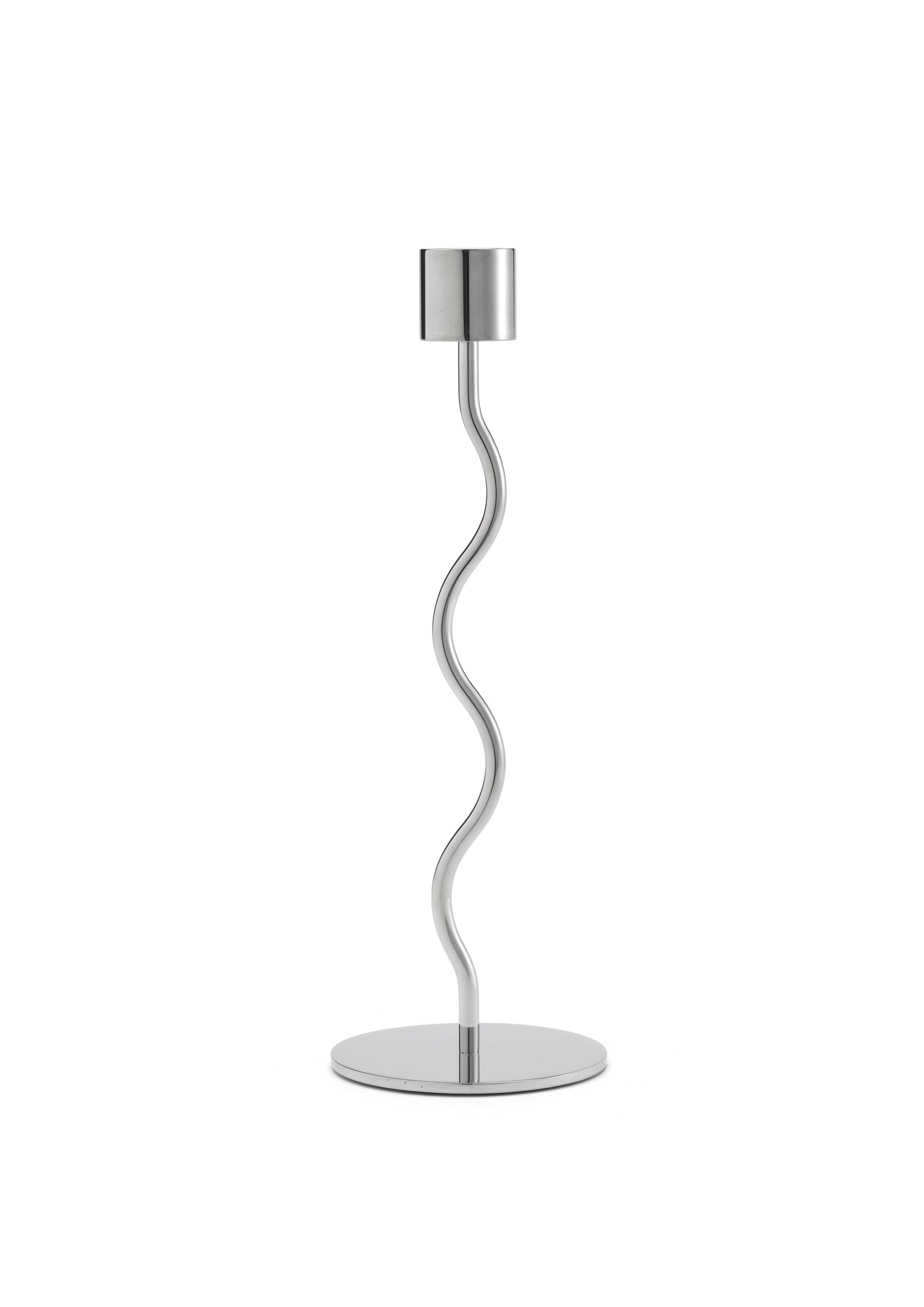 Curved Kerzenhalter Stainless Steel 23cm