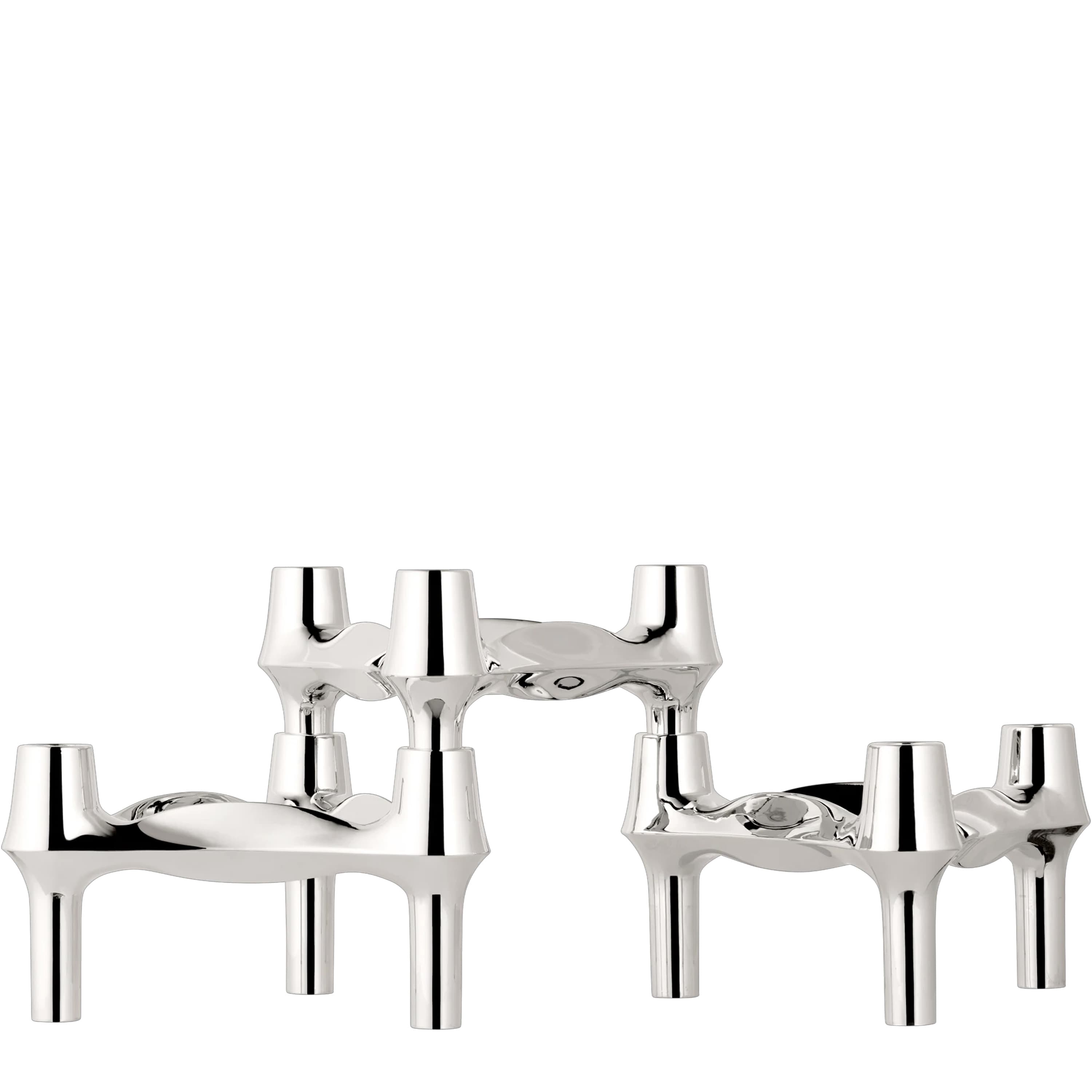 FABRIC Nagel BMF Candle Holder Chrome Set of 3