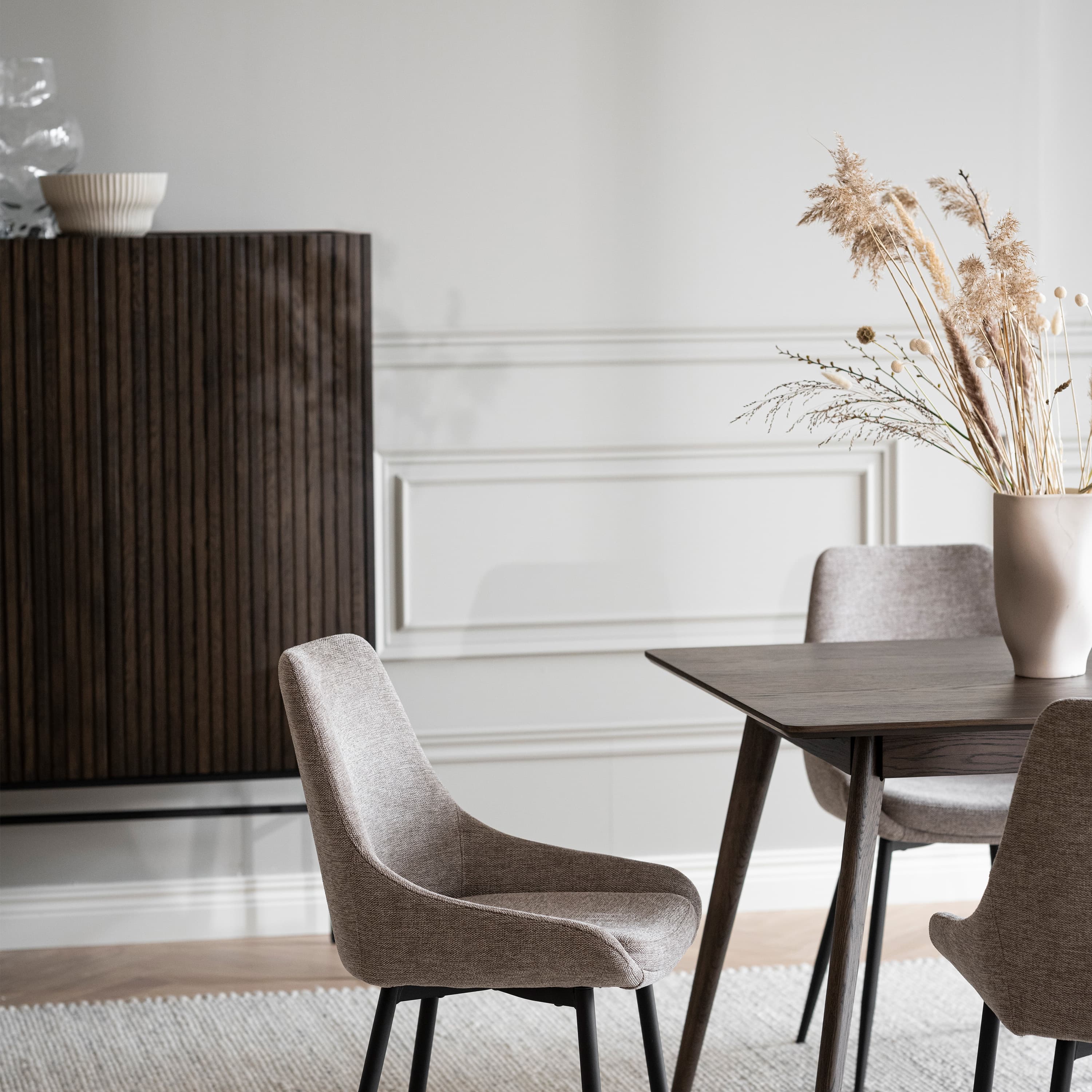 Halifax Cabinet Brown/Black 100cm