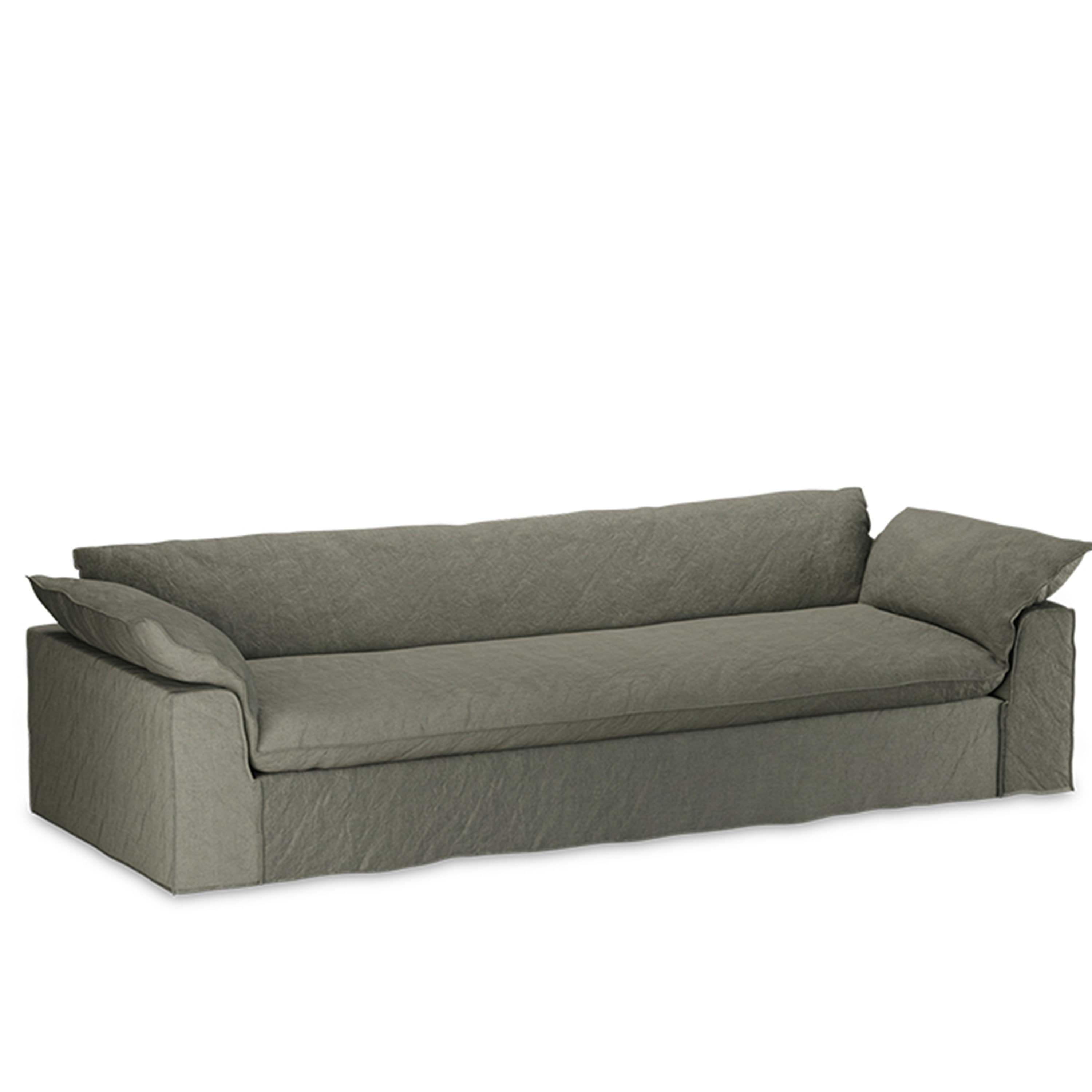 Nomad Sofa Linen/Army Green 305cm
