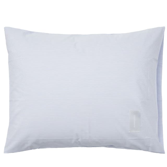 Wall Street Poplin Pillowcase Light Blue Stripes 50x60
