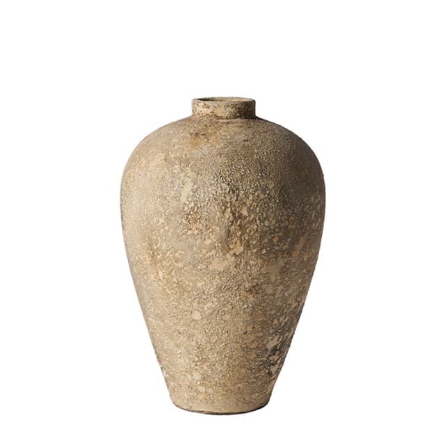 Luna Blumentopf Beige Terrakotta Ø35