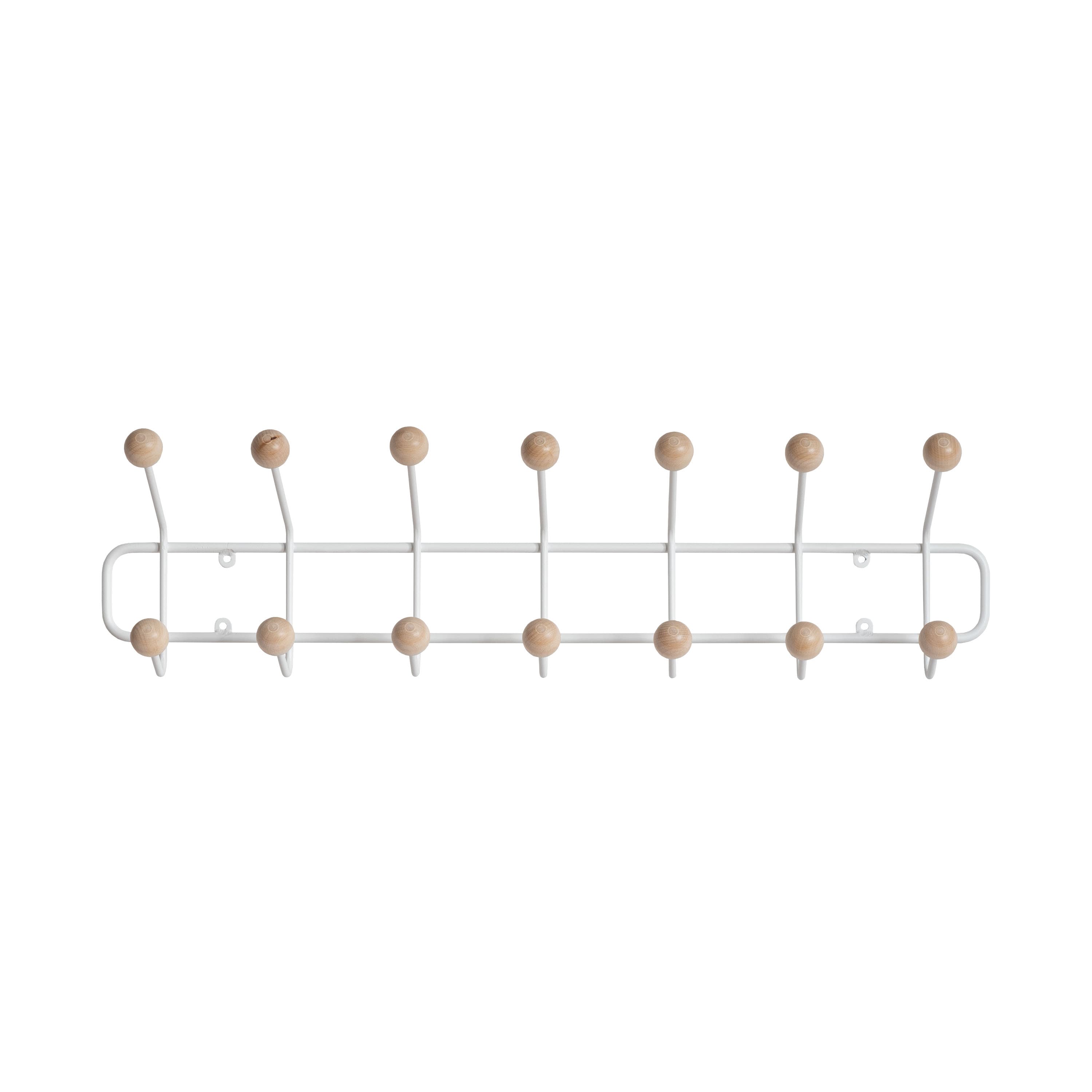 Bill Horizontal Coat Rack White 71cm