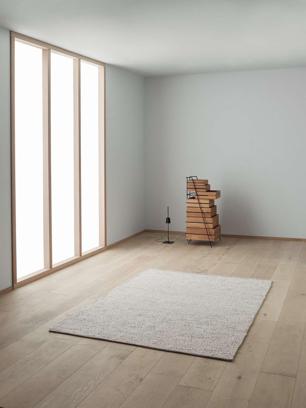 Agner Wollteppich Anthrazit 250x350