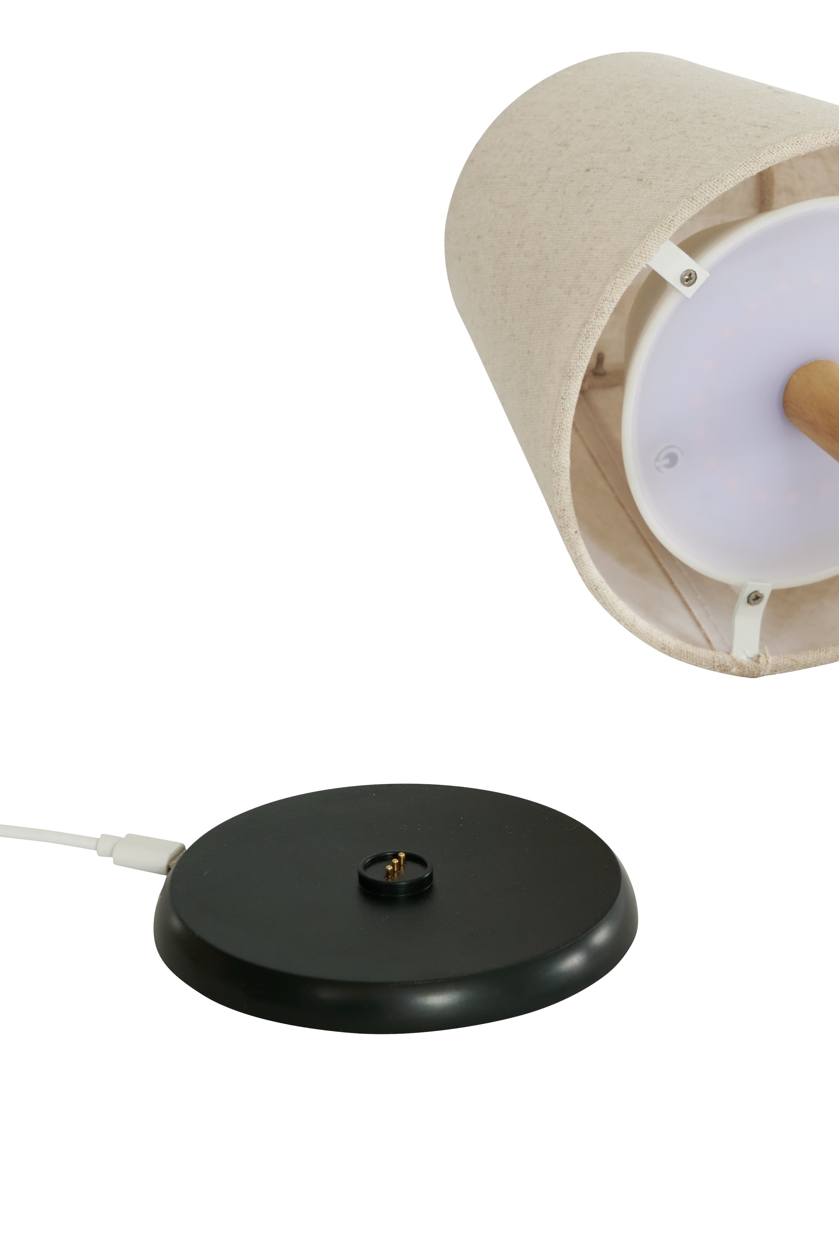 Tess Tragbare Tischlampe Natural 29cm