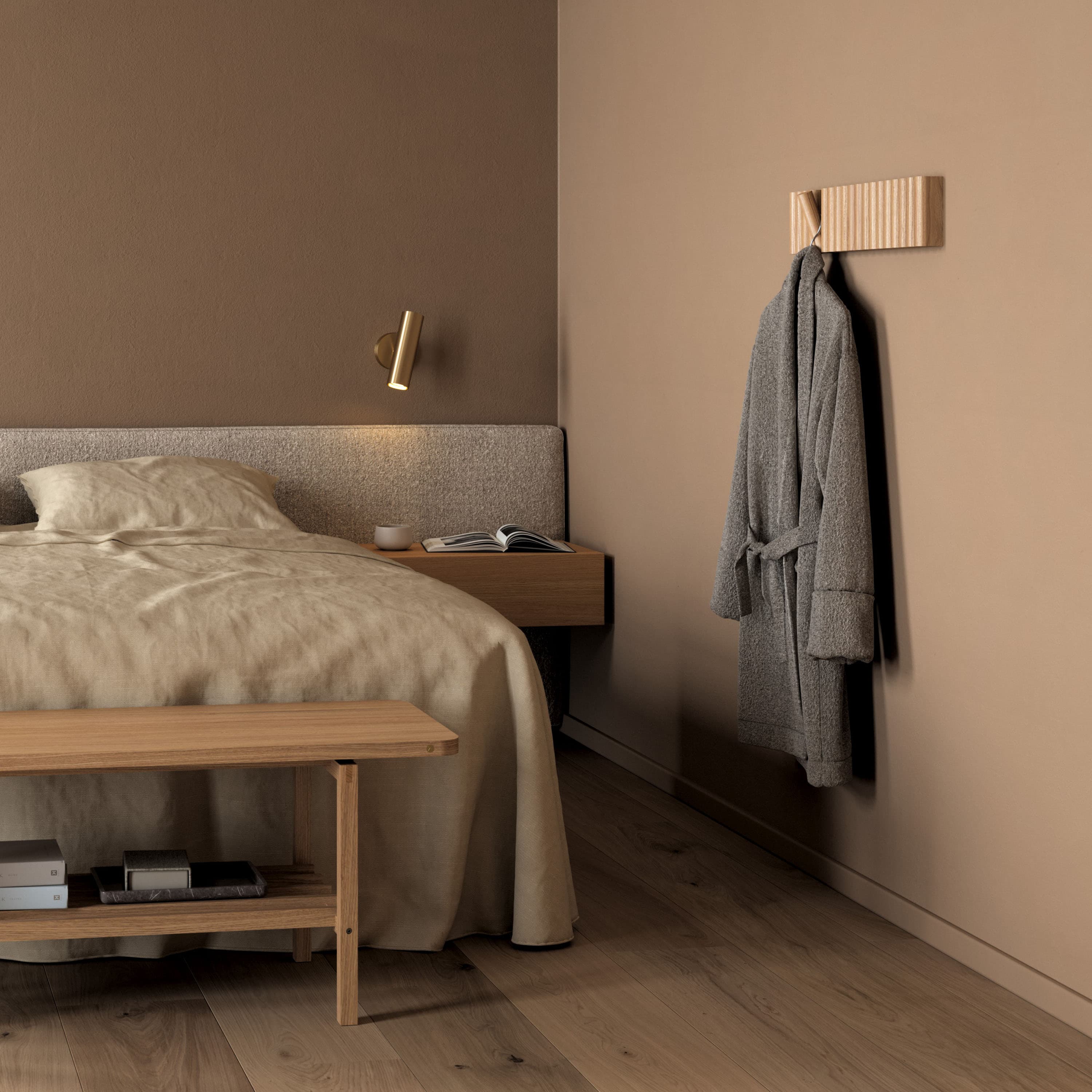 Mono Clothes Hanger Oak Large