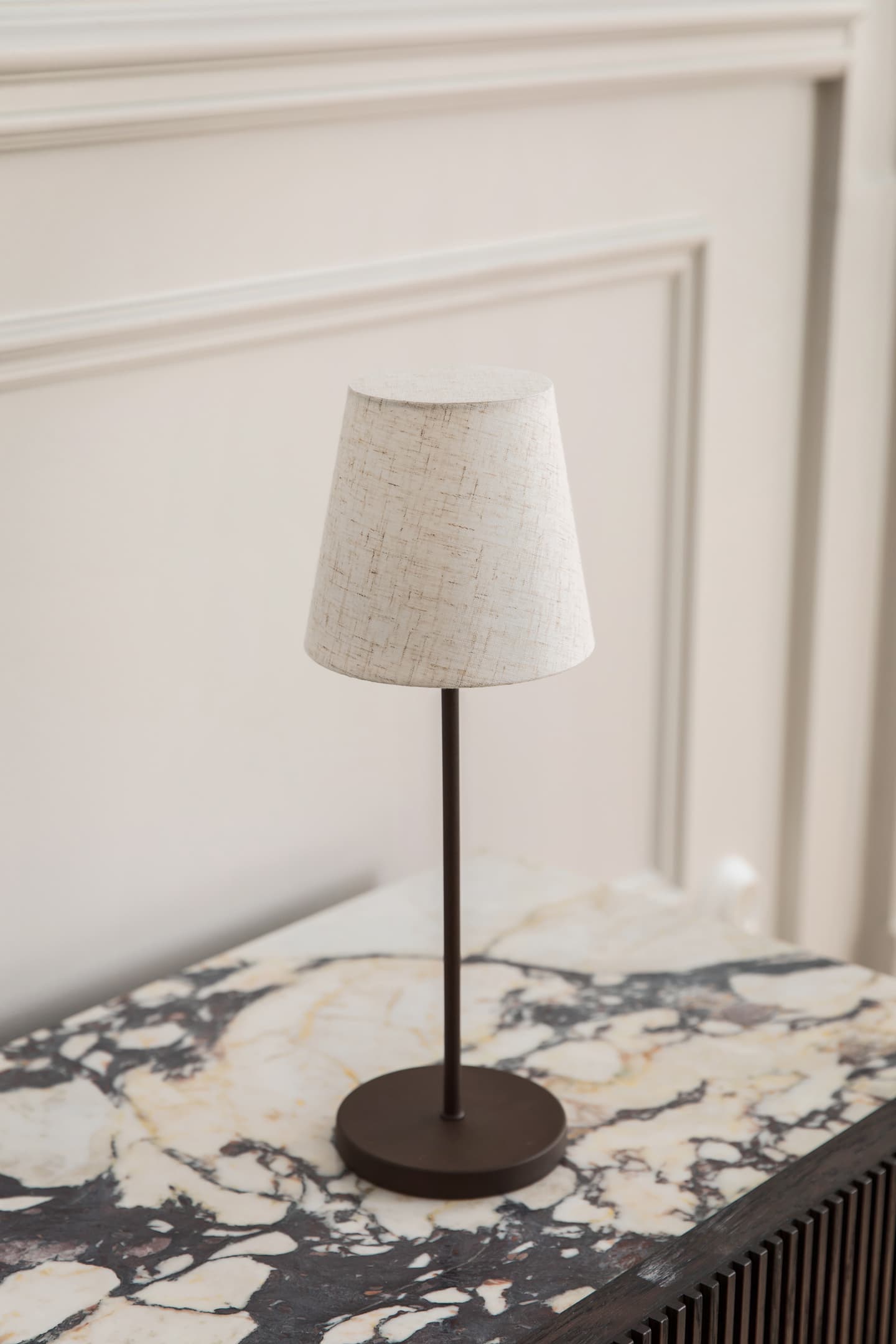 Tyra Tragbare Tischlampe Coffee 37cm